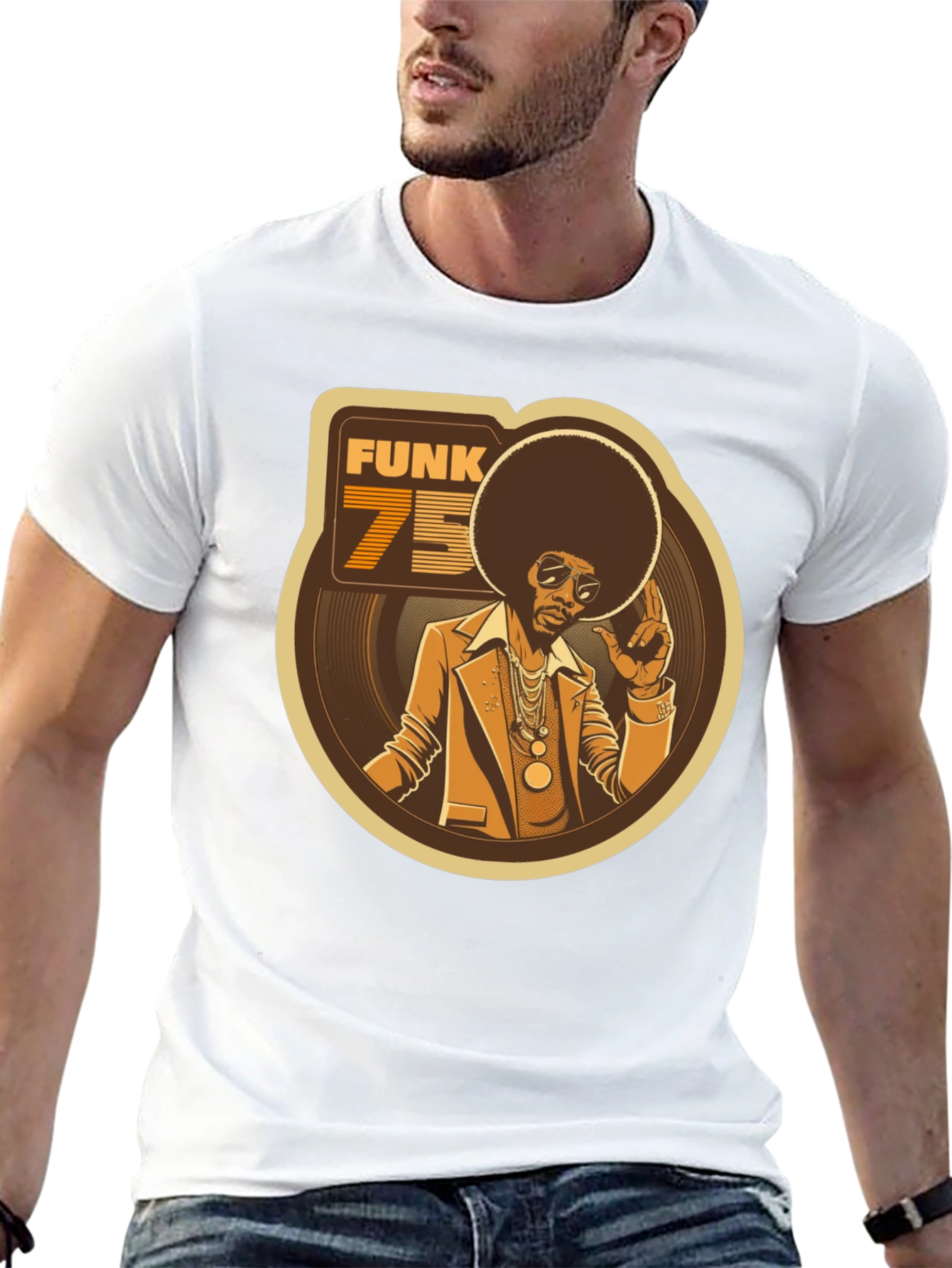 Black Funk 75 Graphic Tee - Retro Style view 13