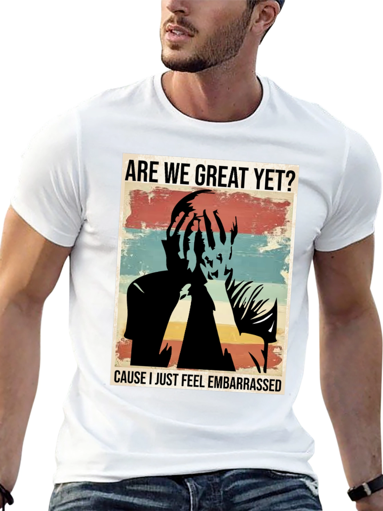 Black Embarrassed T-Shirt - Are We Great Yet? view 13
