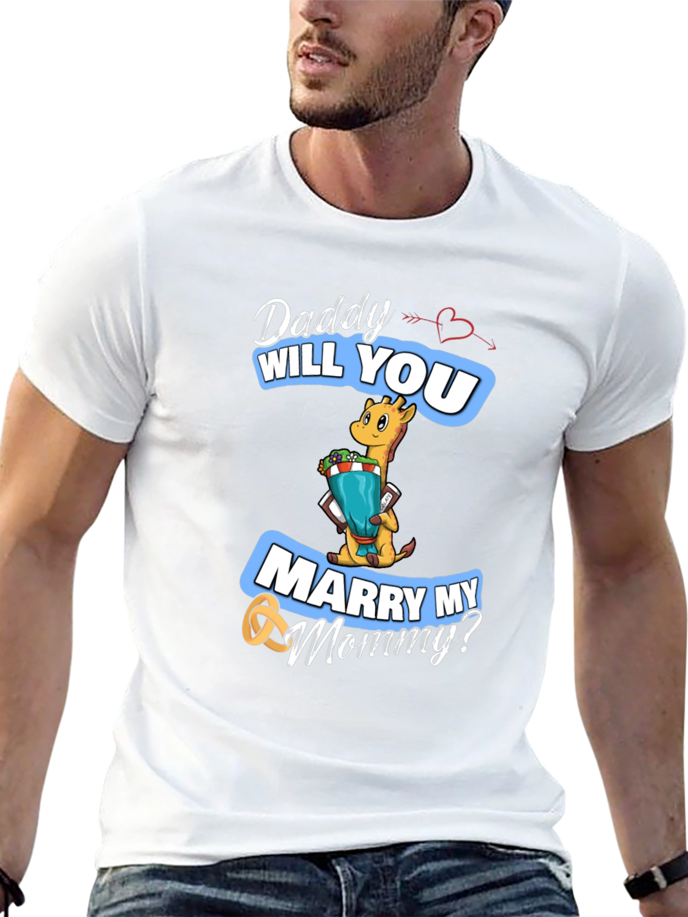 Black Daddy Will You Marry My Mommy? T-Shirt view 13