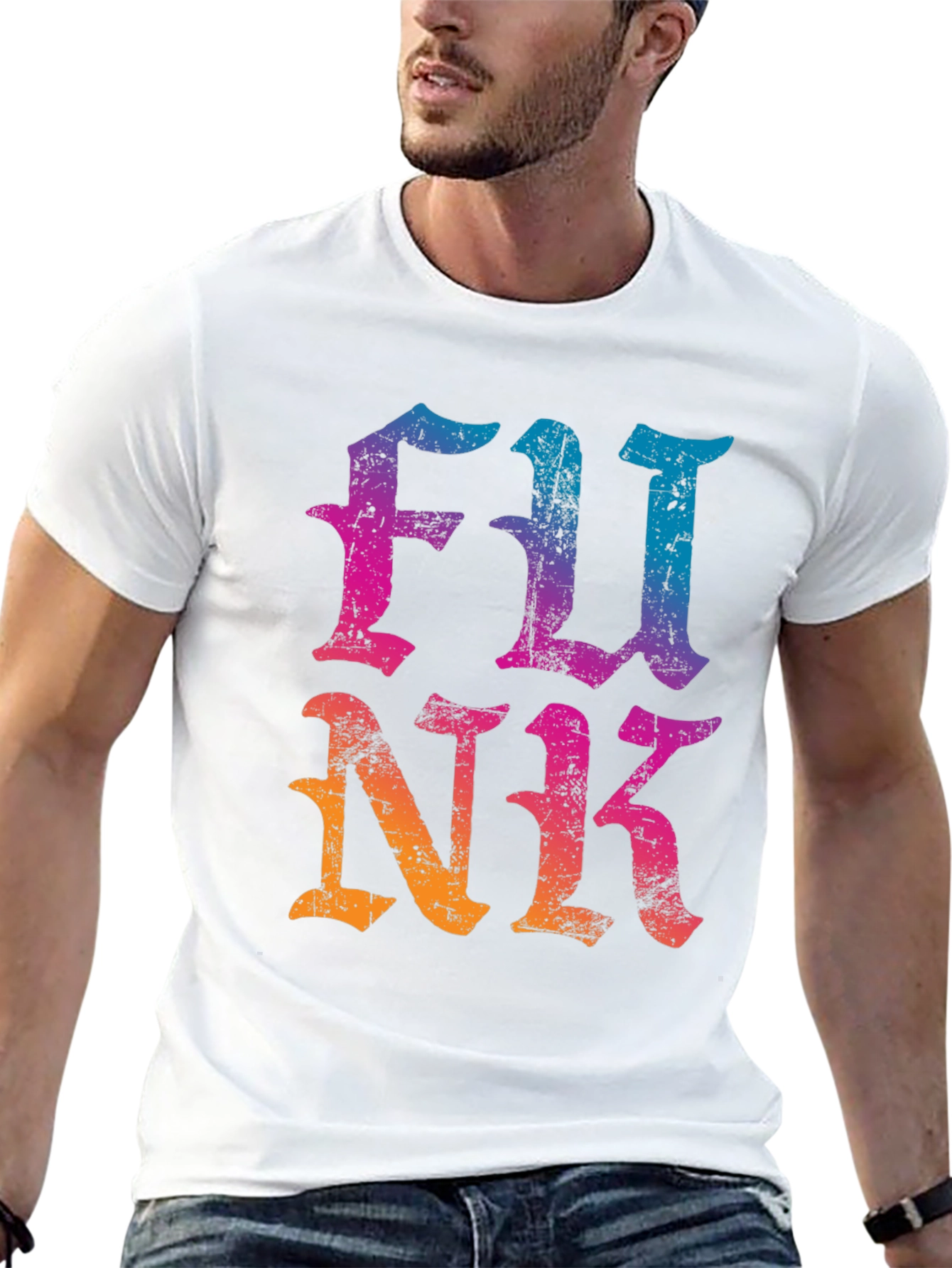 Black Retro Funk T-Shirt view 13