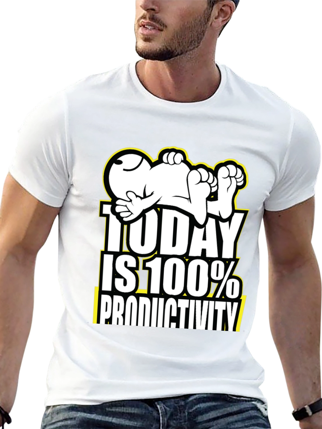 Black Funny Snoopy Today is 100% Productivity T-Shirt view 13