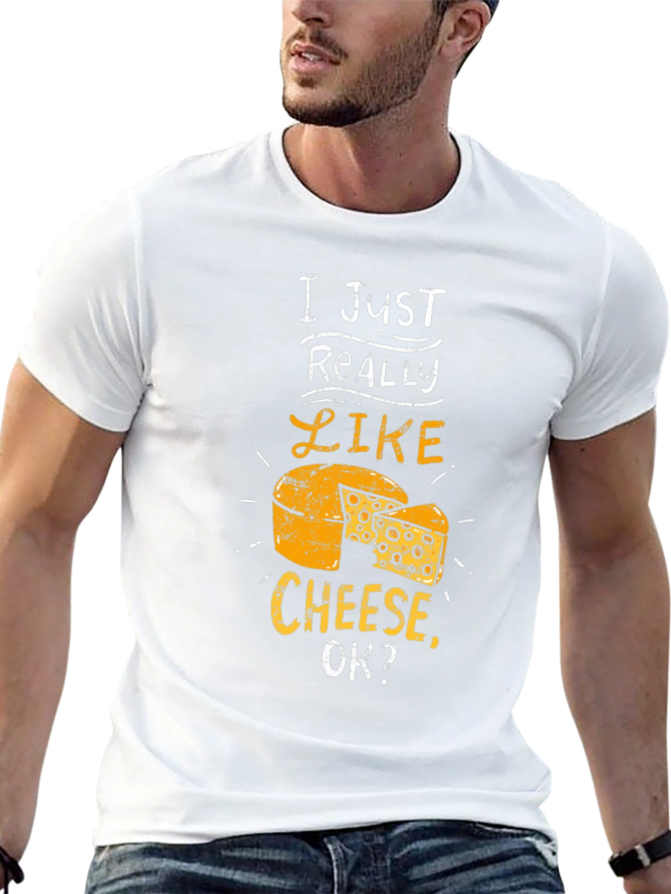 Funny Cheese Lover T-Shirt - I Just Really Like Cheese - 13