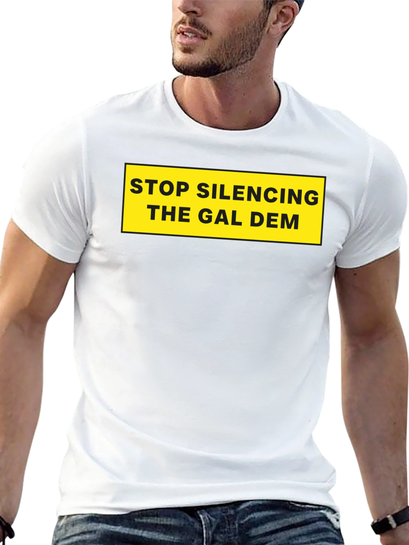 Black Stop Silencing The Gal Dem T-Shirt view 13