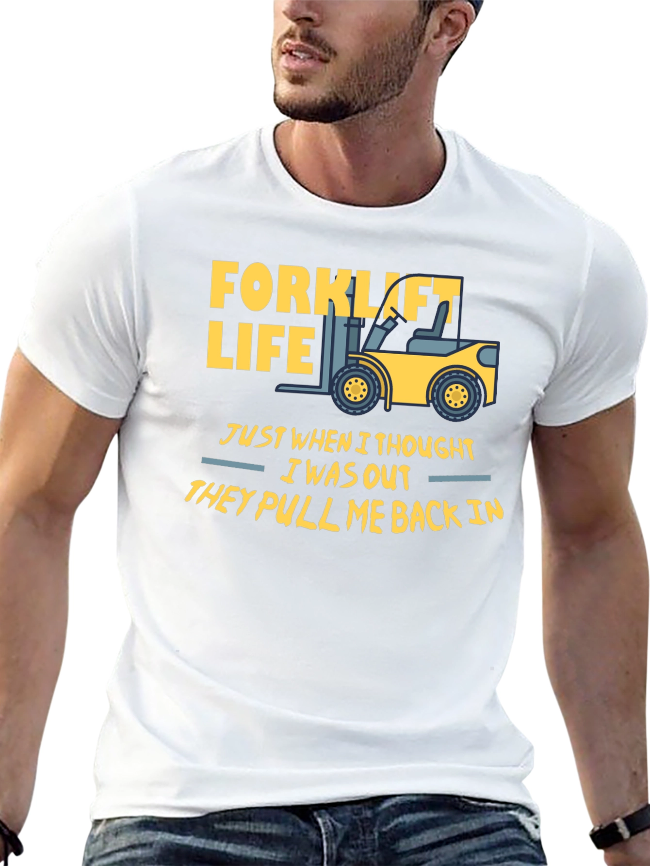 Black Forklift Life T-Shirt - Funny Work Tee view 13