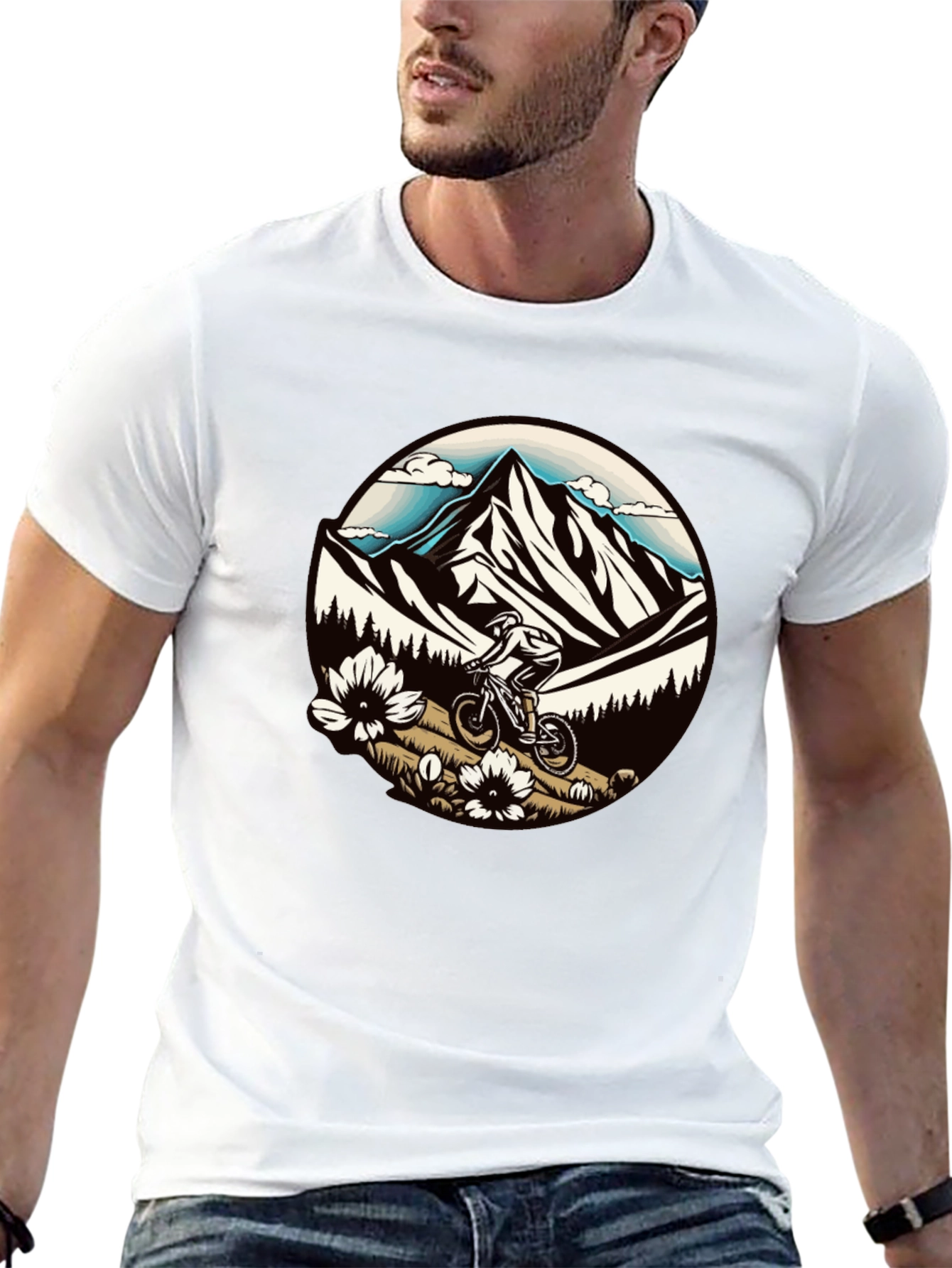 Black Mountain Biker Graphic Tee view 13