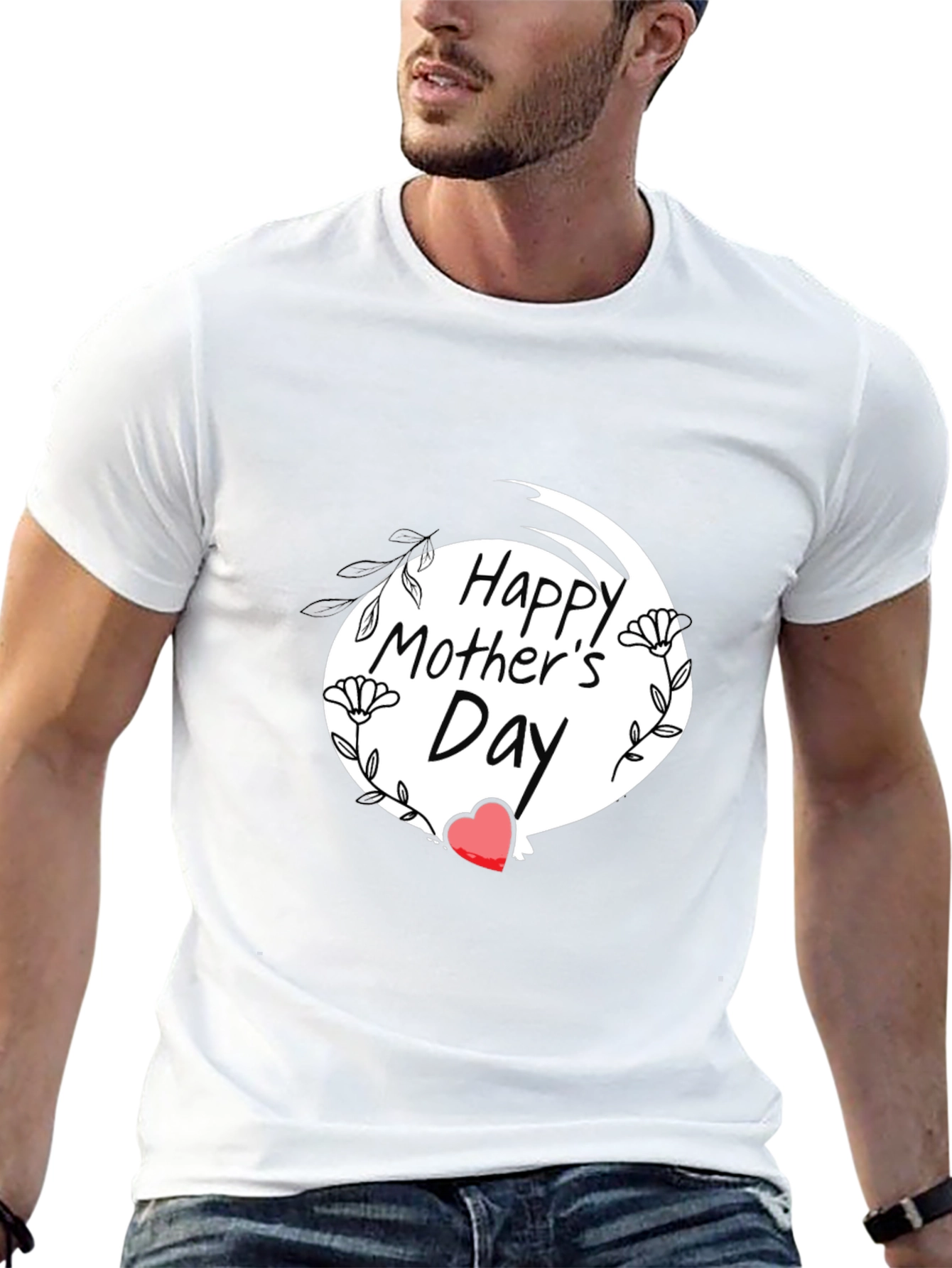 Black Happy Mother's Day Black T-Shirt view 13