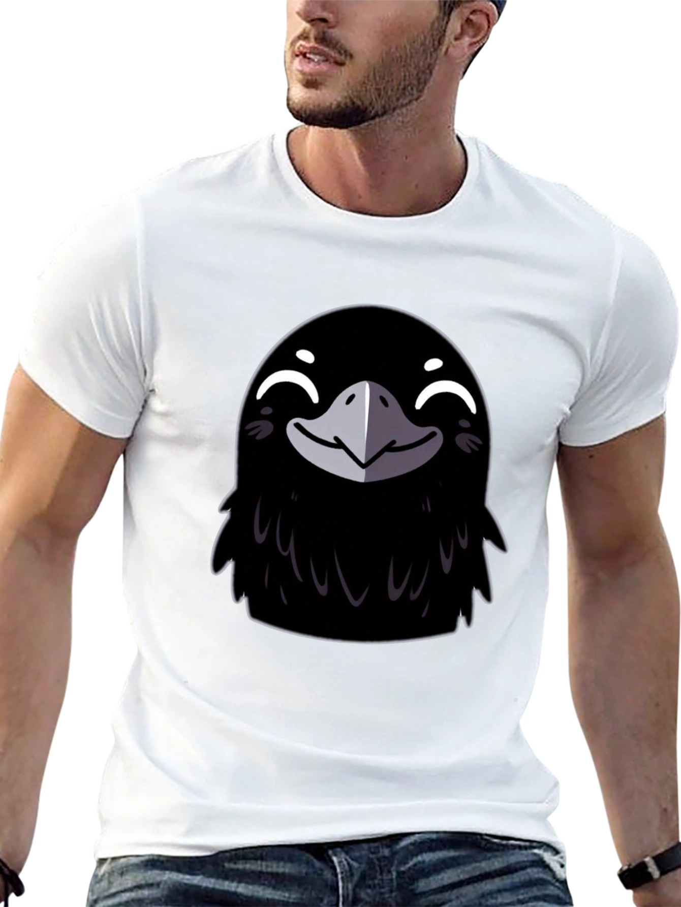 Black Crow Graphic Tee - Men's Black T-Shirt view 13