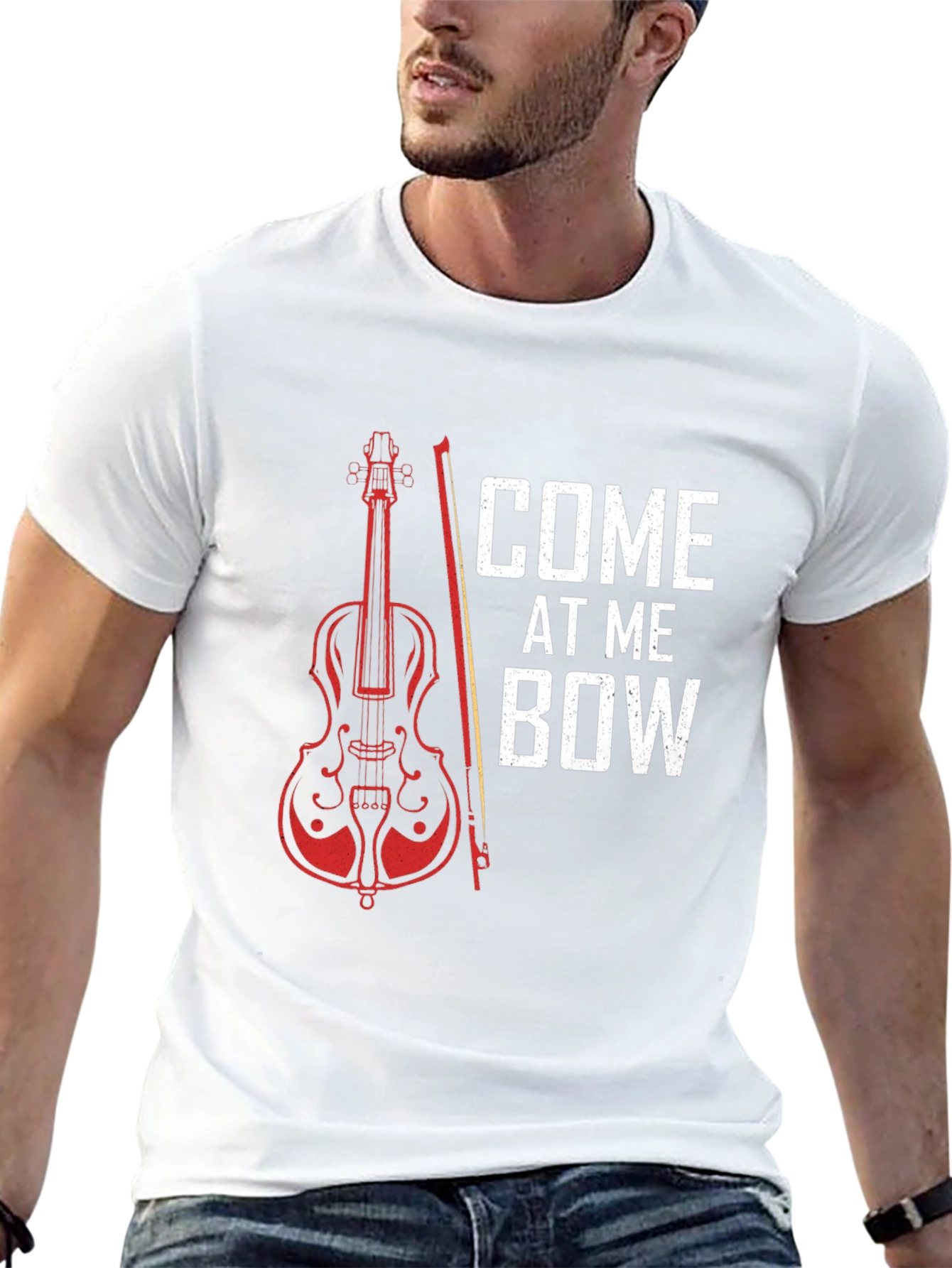 Black Come At Me Bow T-Shirt - Musician Gift view 13