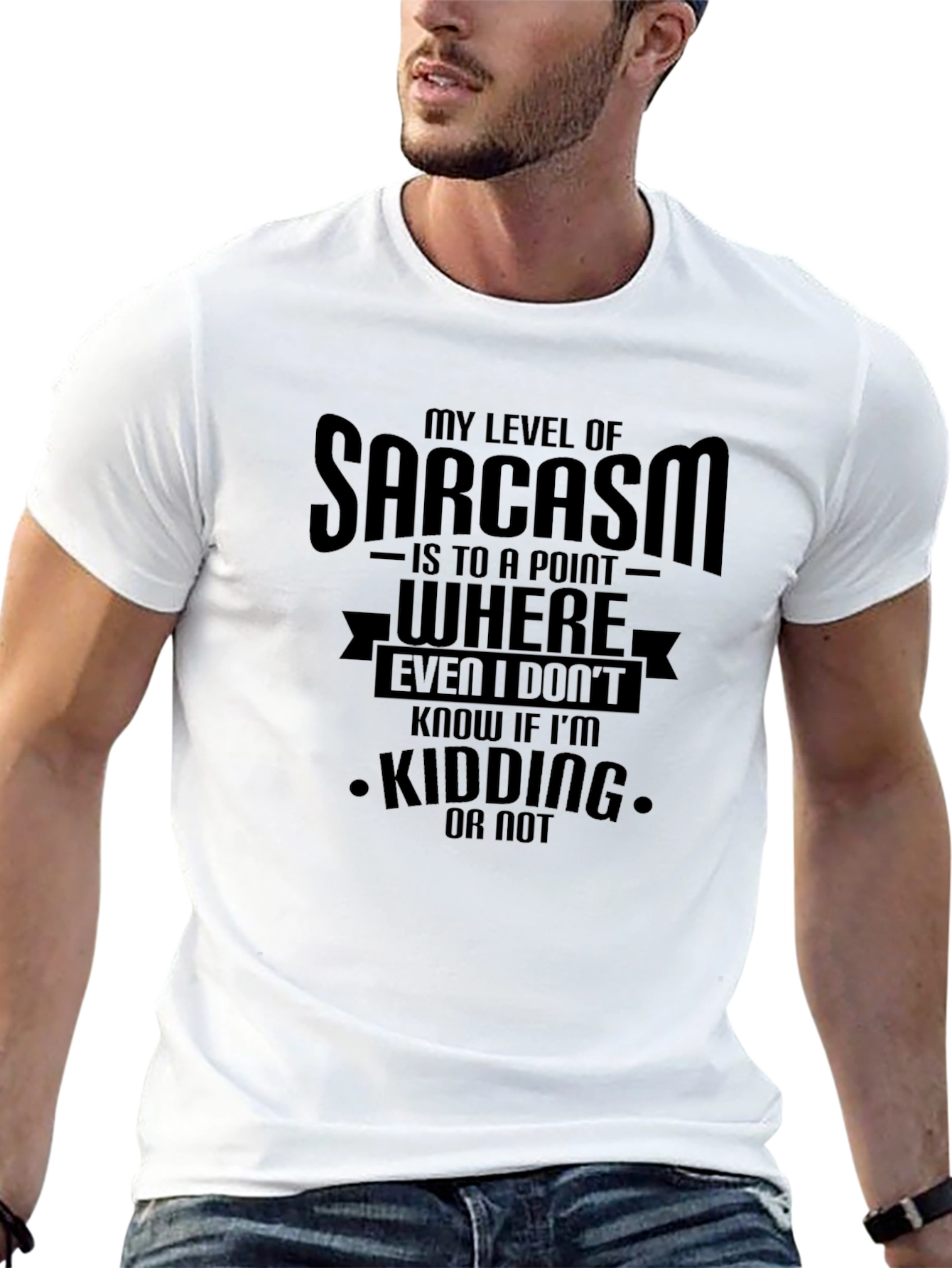 Black Sarcasm Humor T-Shirt - Funny Graphic Tee view 13
