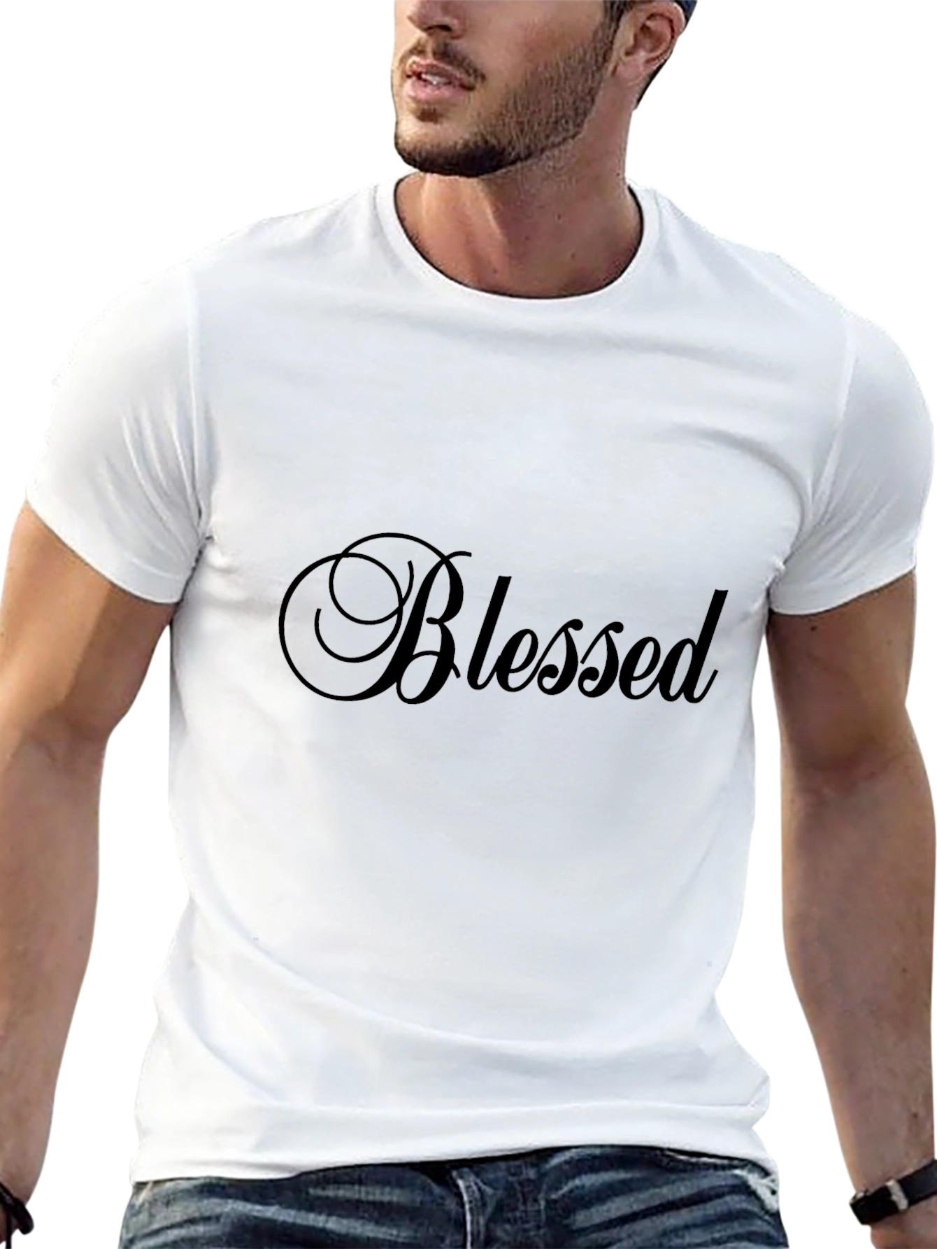 Black Blessed Black T-Shirt - Casual Style view 13