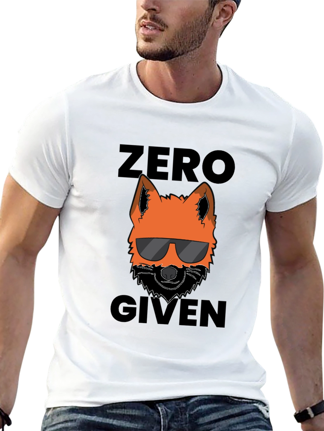 Black Zero Fox Given T-Shirt - Cool Graphic Tee view 13