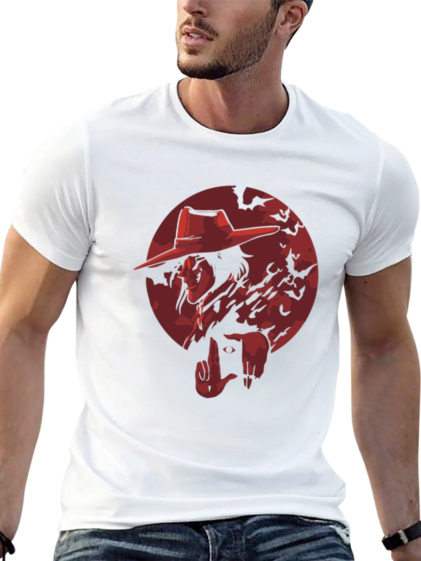 Black Alucard Hellsing Anime T-Shirt view 13