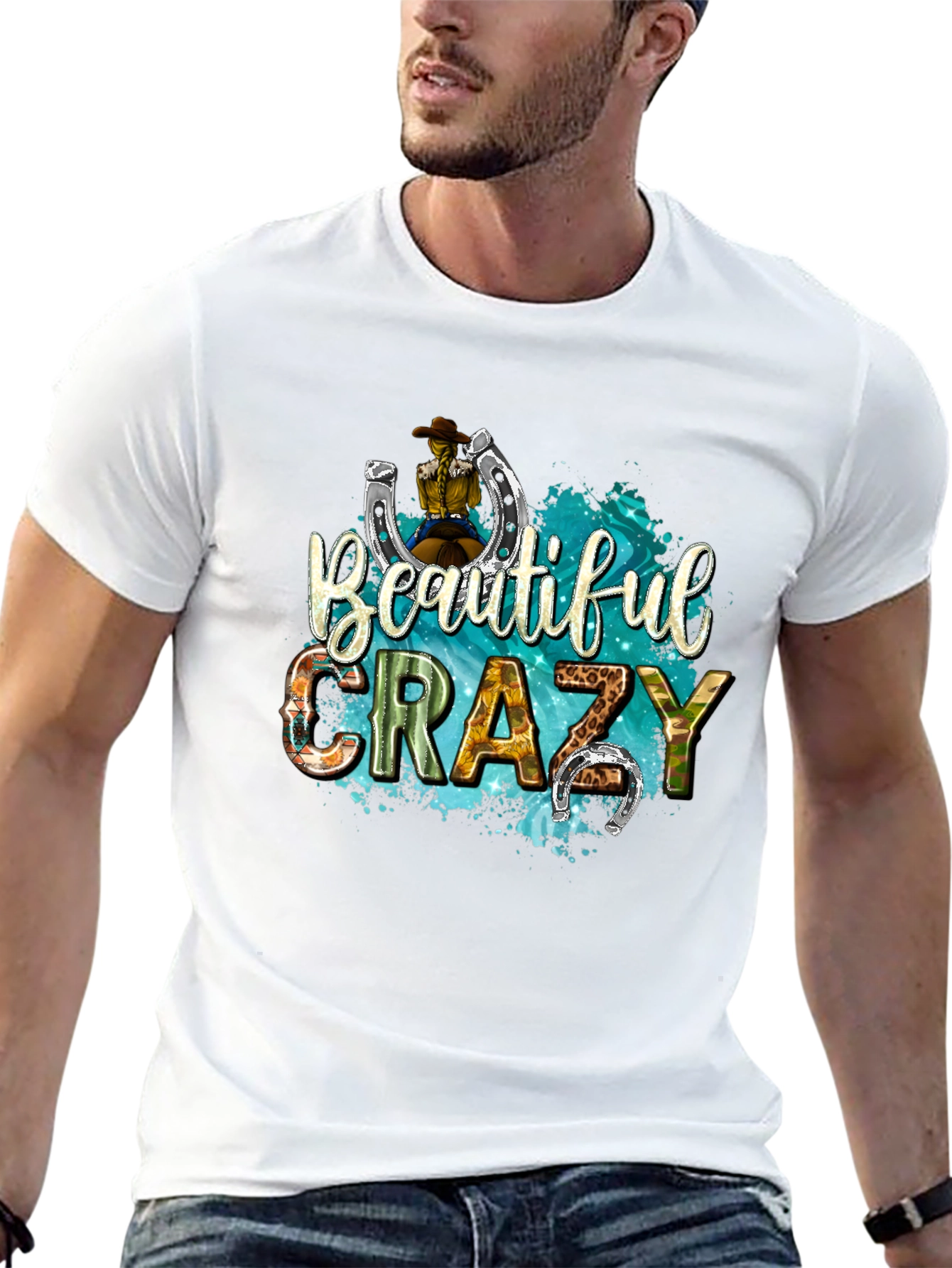 Black Beautiful Crazy Tee view 13