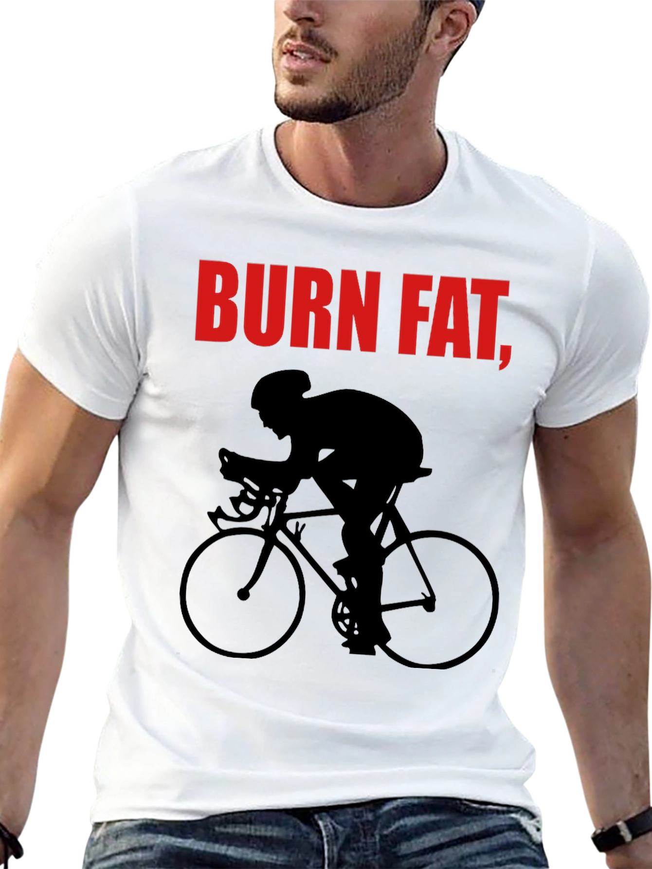 Black Burn Fat, Cycle T-Shirt - Black view 13