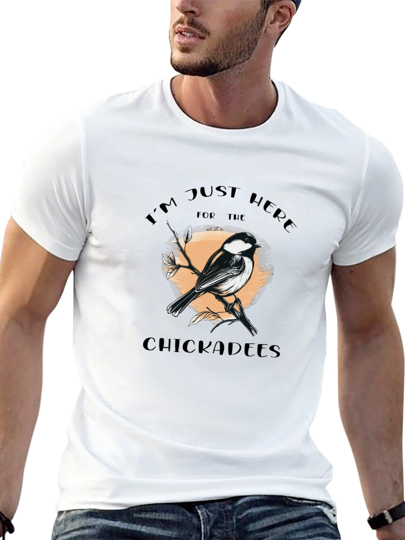 Black Chickadees Graphic T-Shirt - Bird Lover Tee view 13