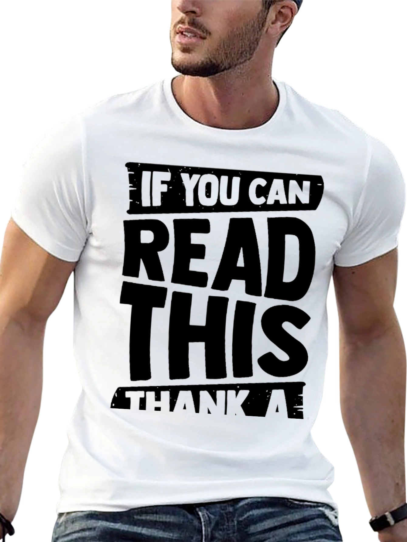 Black If You Can Read This Graphic Tee view 13