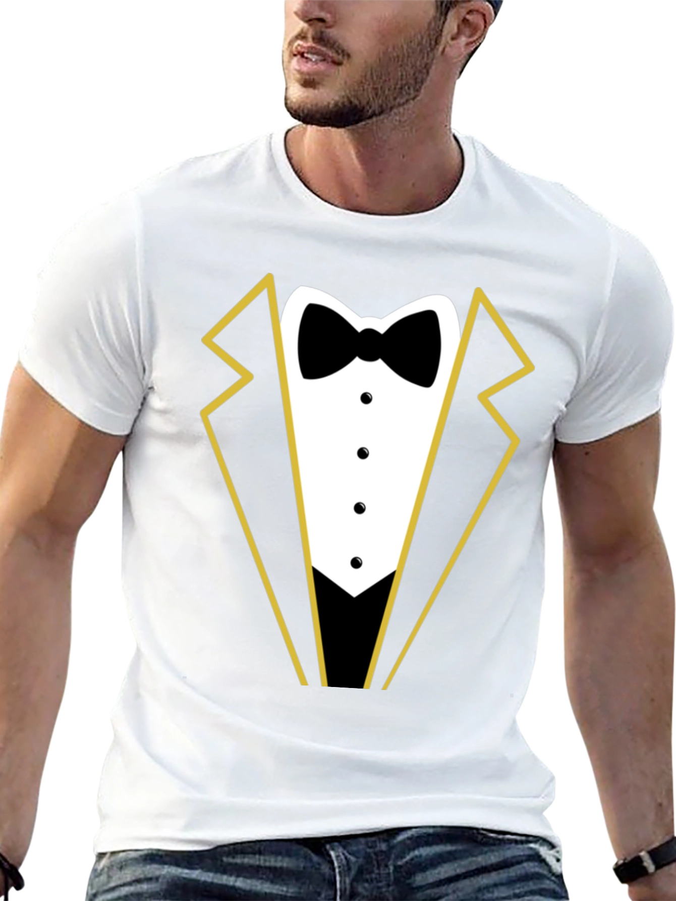 Black Tuxedo Graphic Tee - Formal Fun! view 13