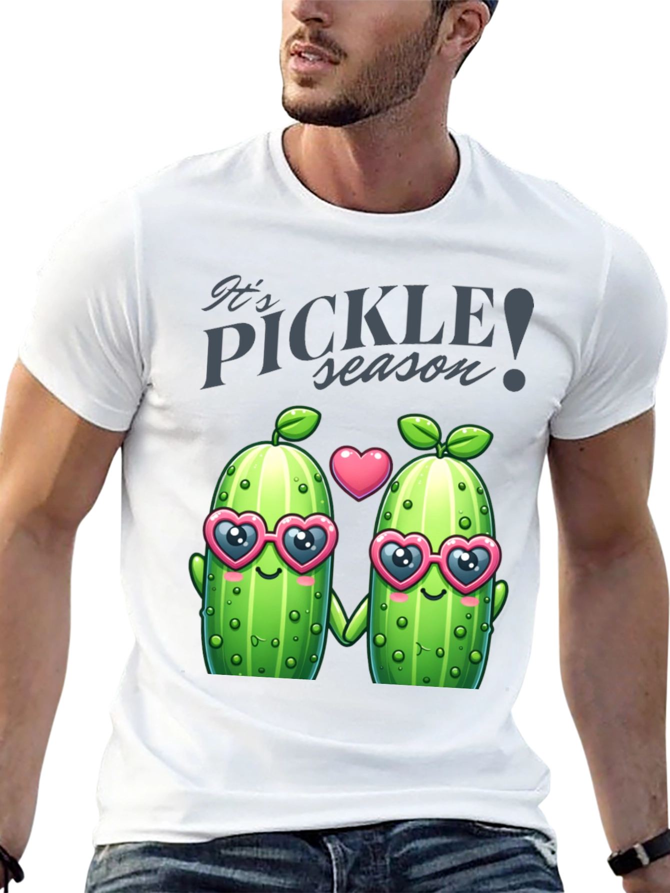 Black Pickle Season T-Shirt - Funny Cute Pickle Lover Tee view 13