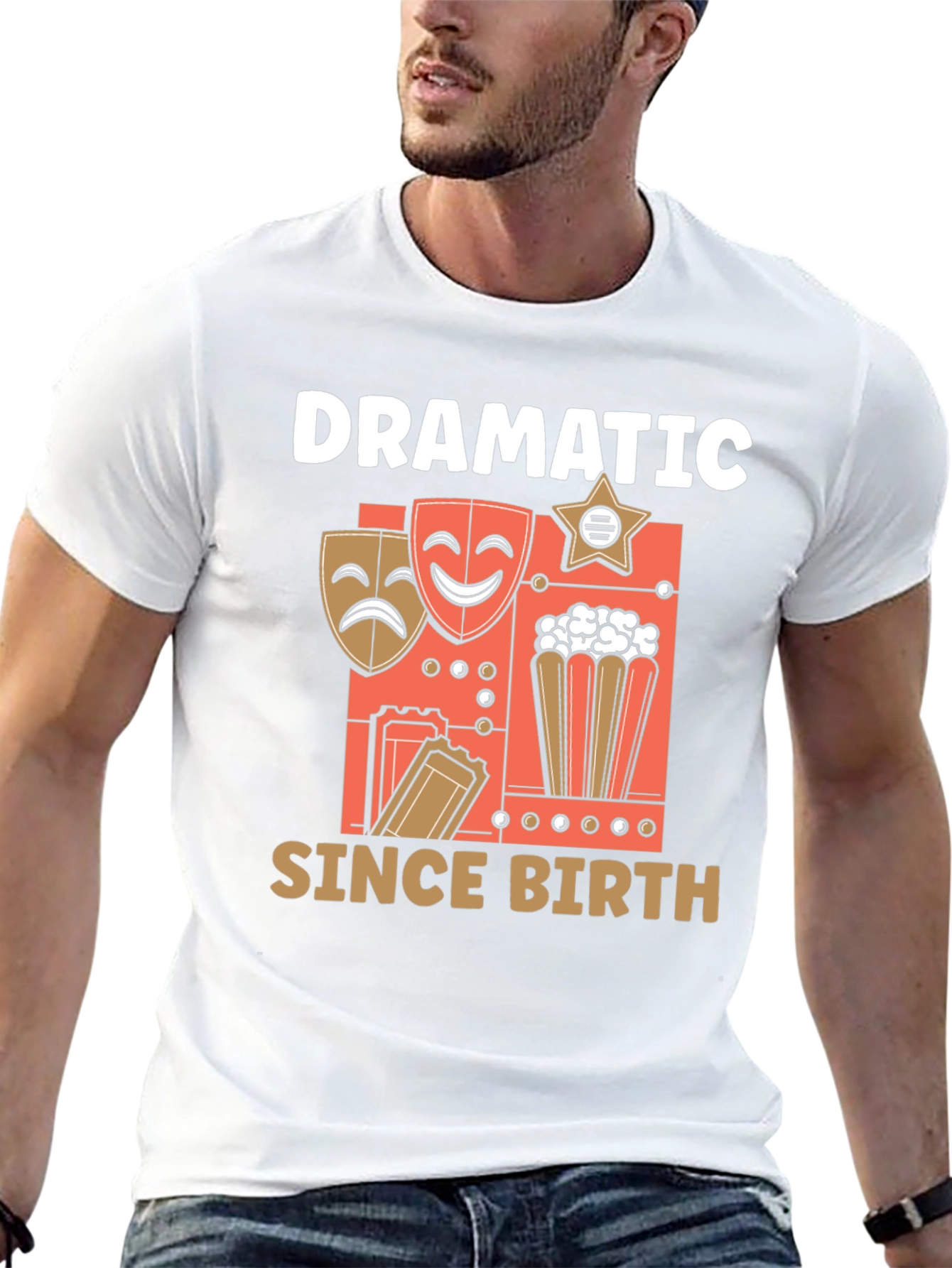Black Dramatic Since Birth T-Shirt view 13