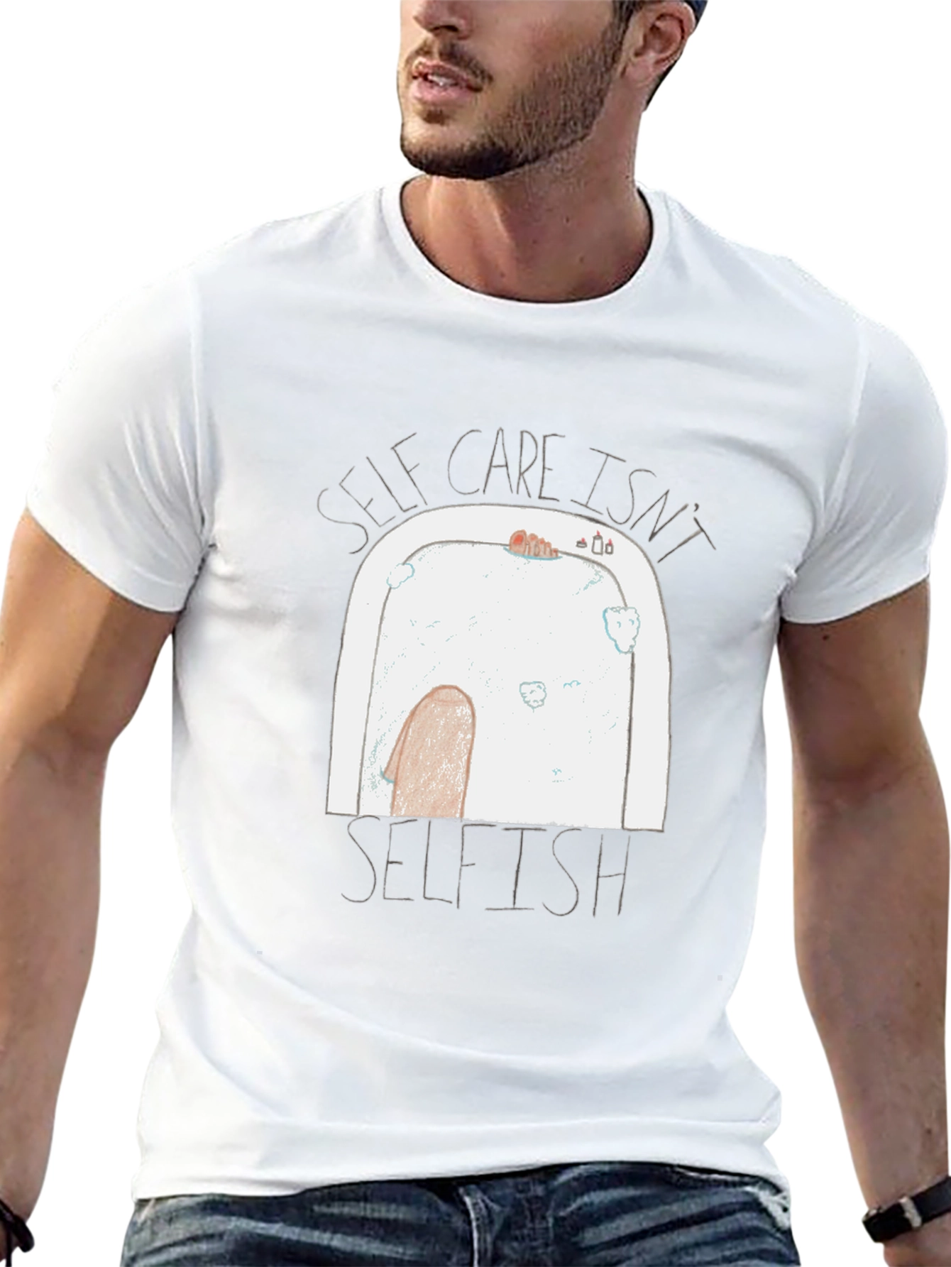 Black Self Care Isn't Selfish Graphic Tee view 13