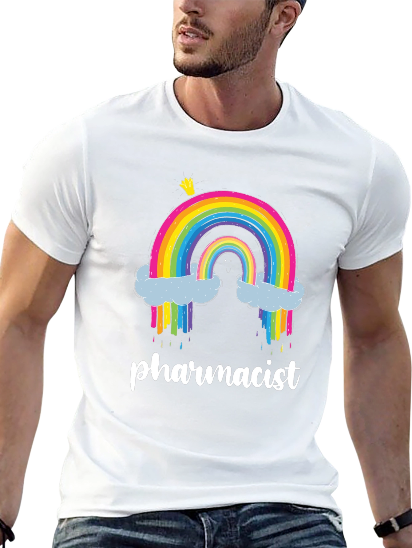Black Rainbow Pharmacist T-Shirt view 13