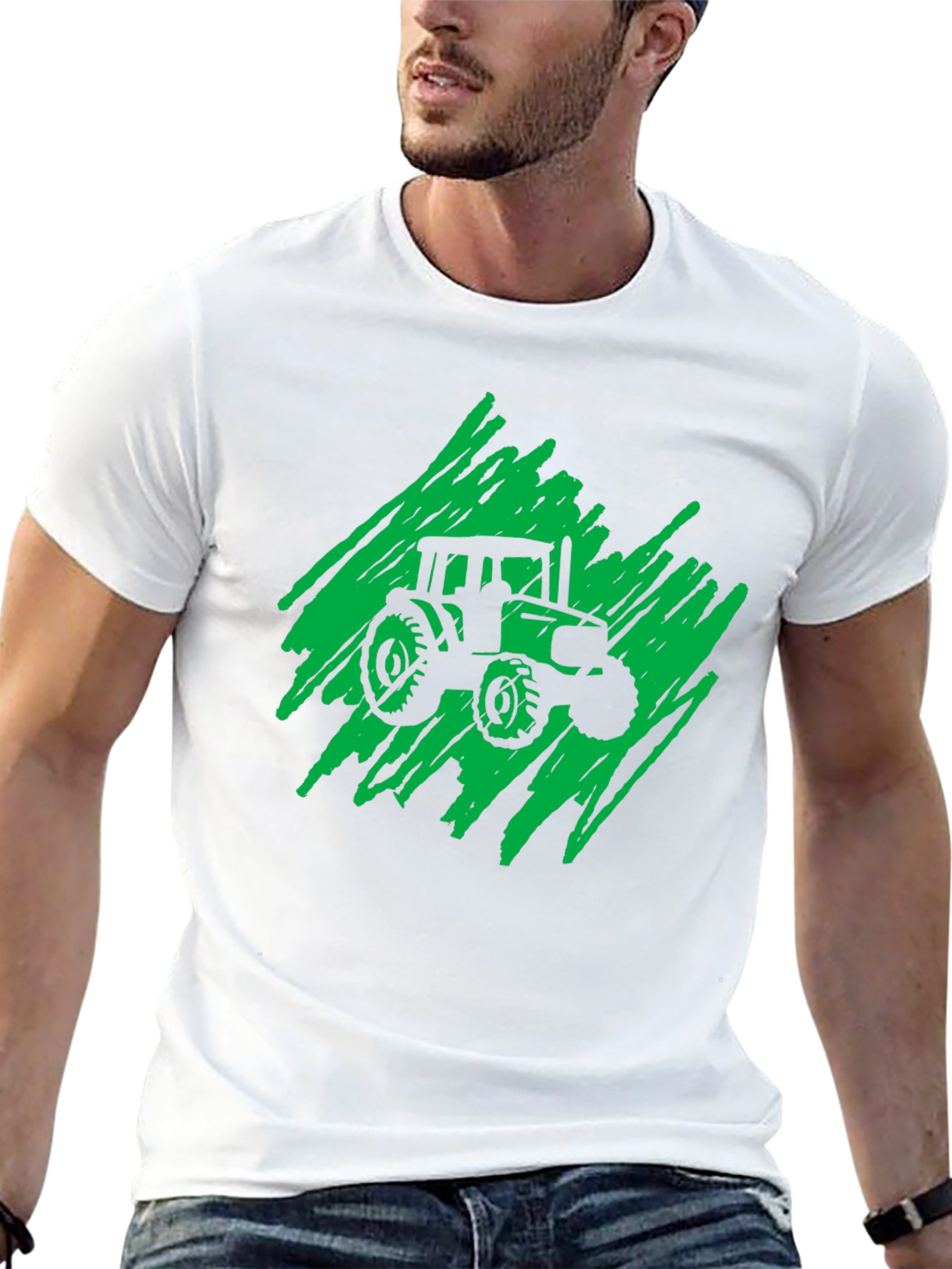 Tractor Graphic T-Shirt - Stylish Farm Life Tee - 13