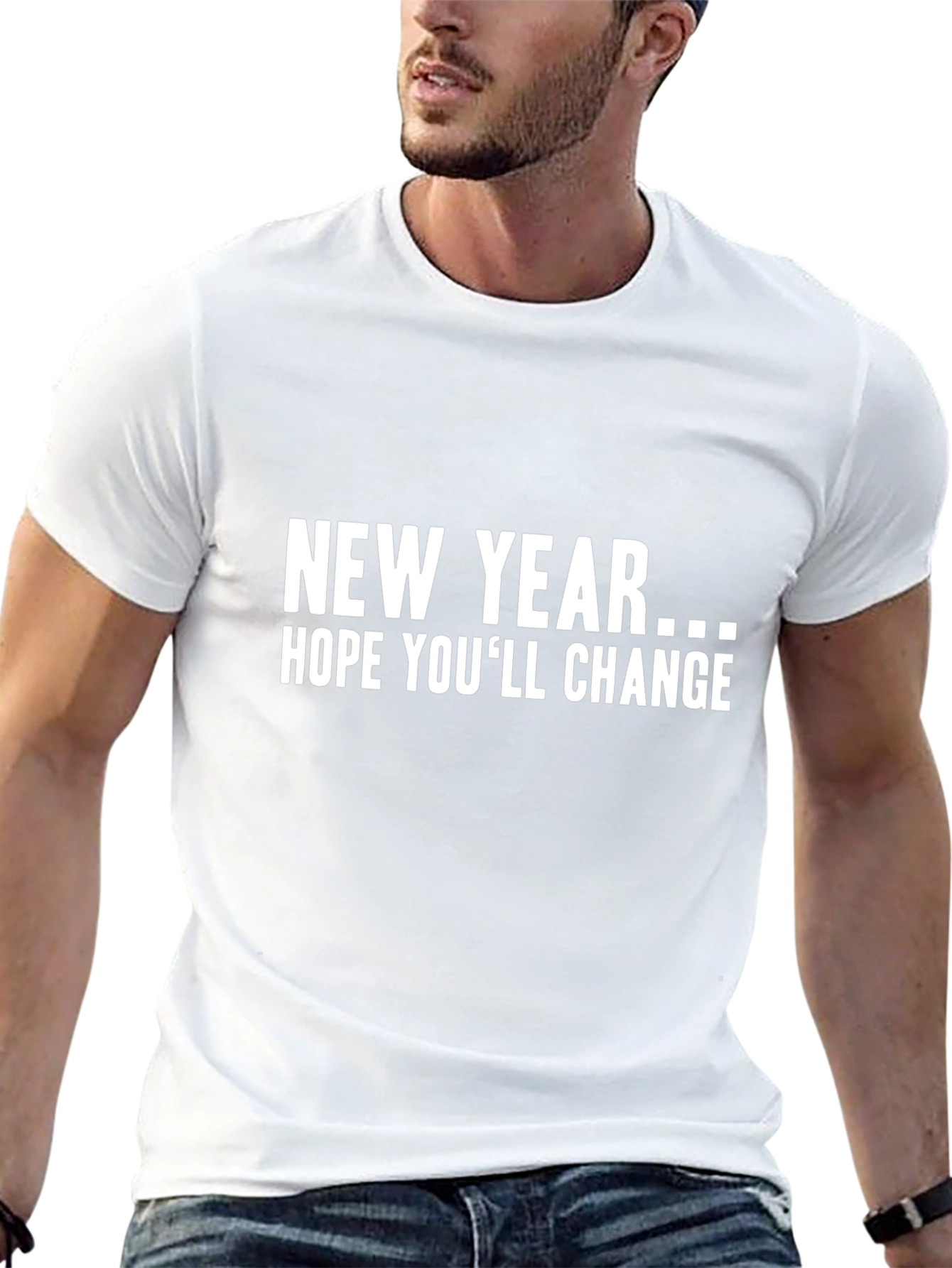 Black Funny New Year's Resolution T-Shirt - Change view 13