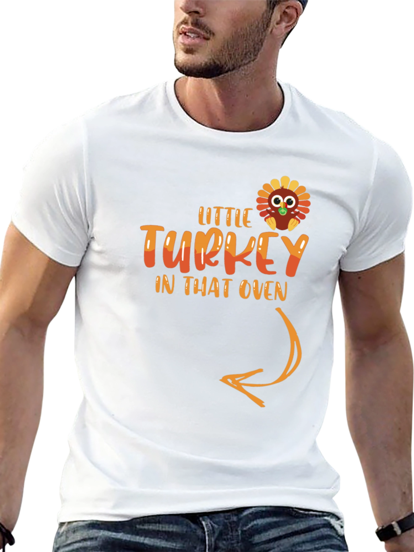 Little Turkey Pregnancy Announcement T-Shirt - 13