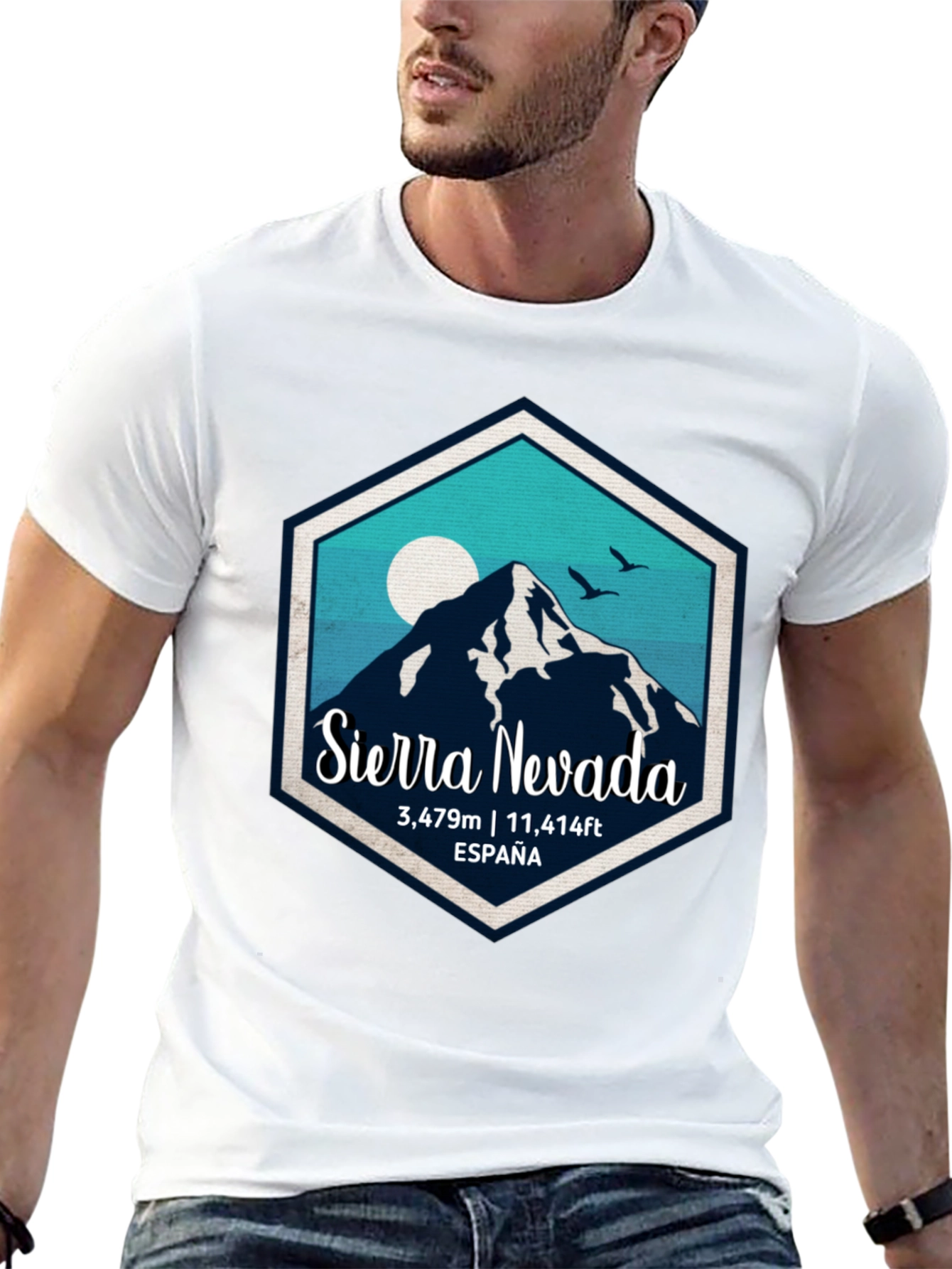 Black Sierra Nevada Spain T-Shirt view 13