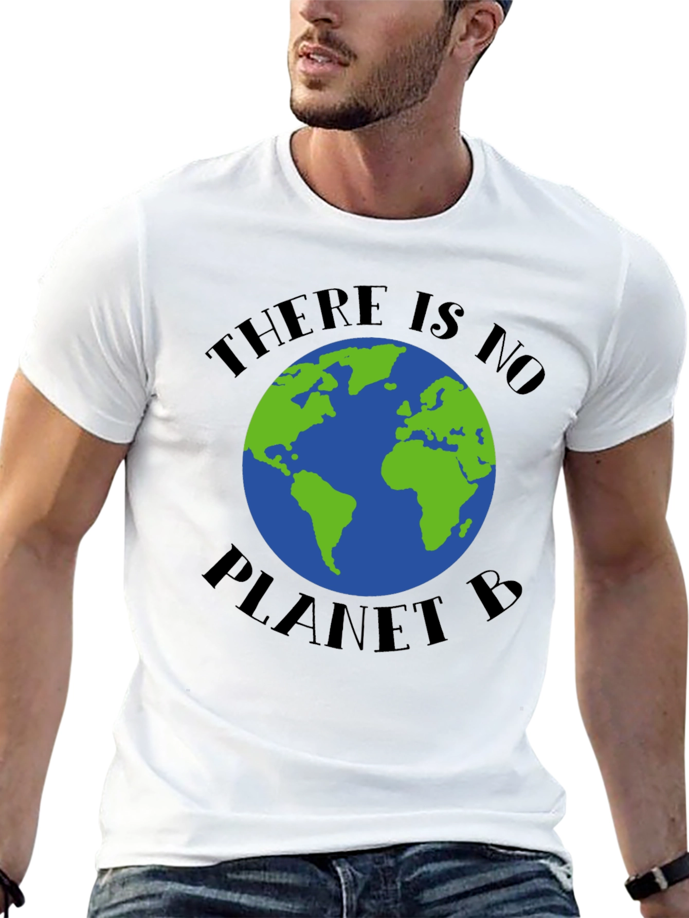 Black There is No Planet B Graphic T-Shirt view 13