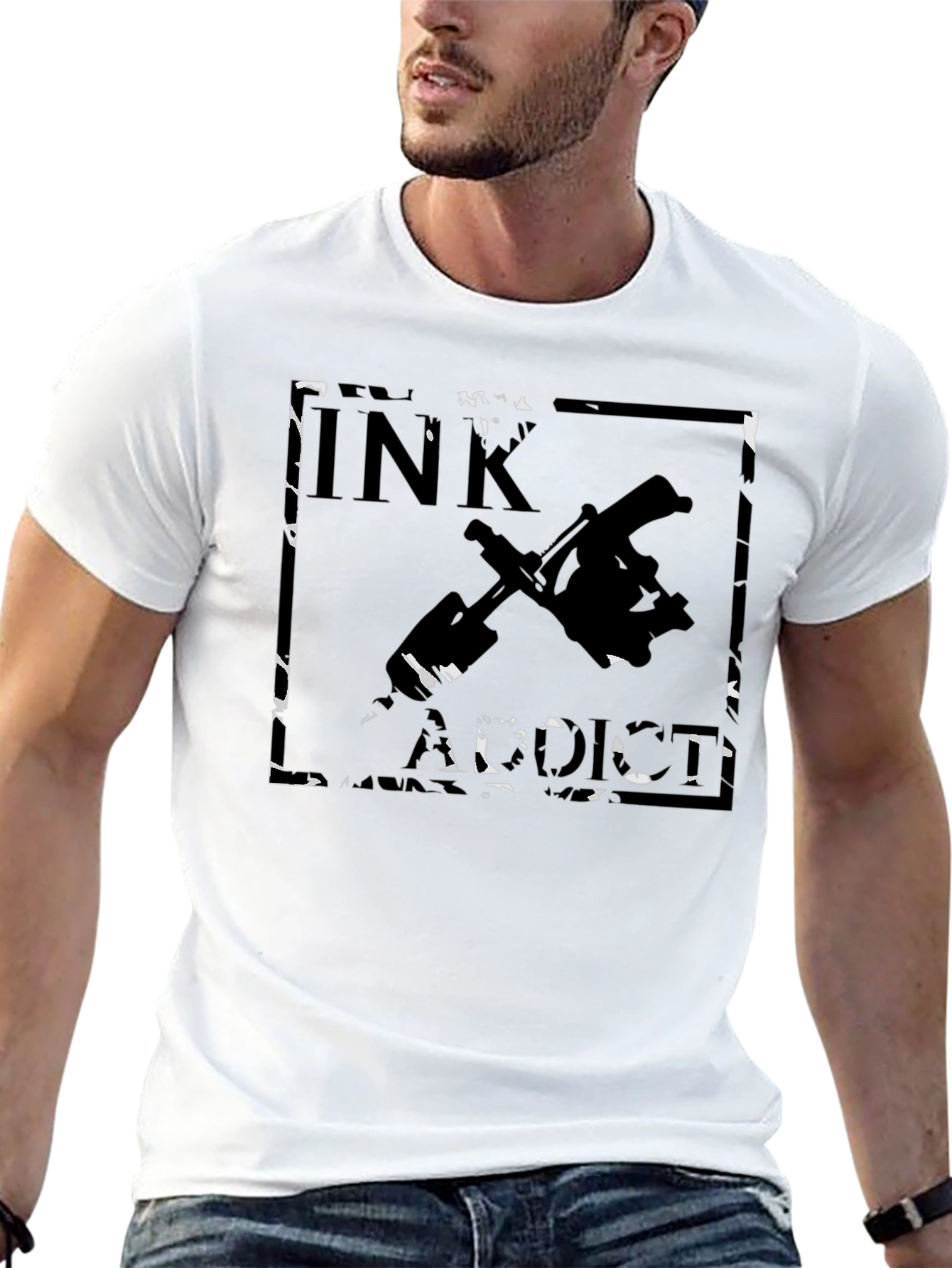 Ink Addict Black Graphic Tee - 13