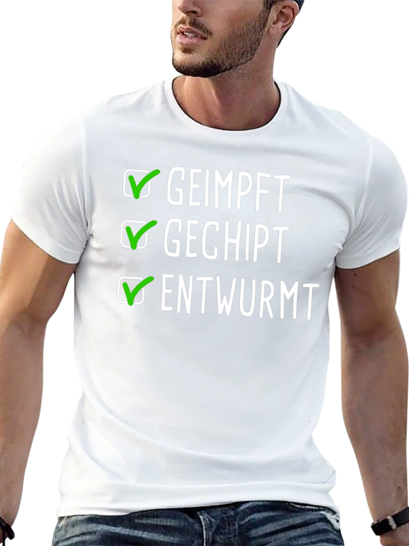 Black Geimpft Gechipt Entwurmt Black T-Shirt view 13