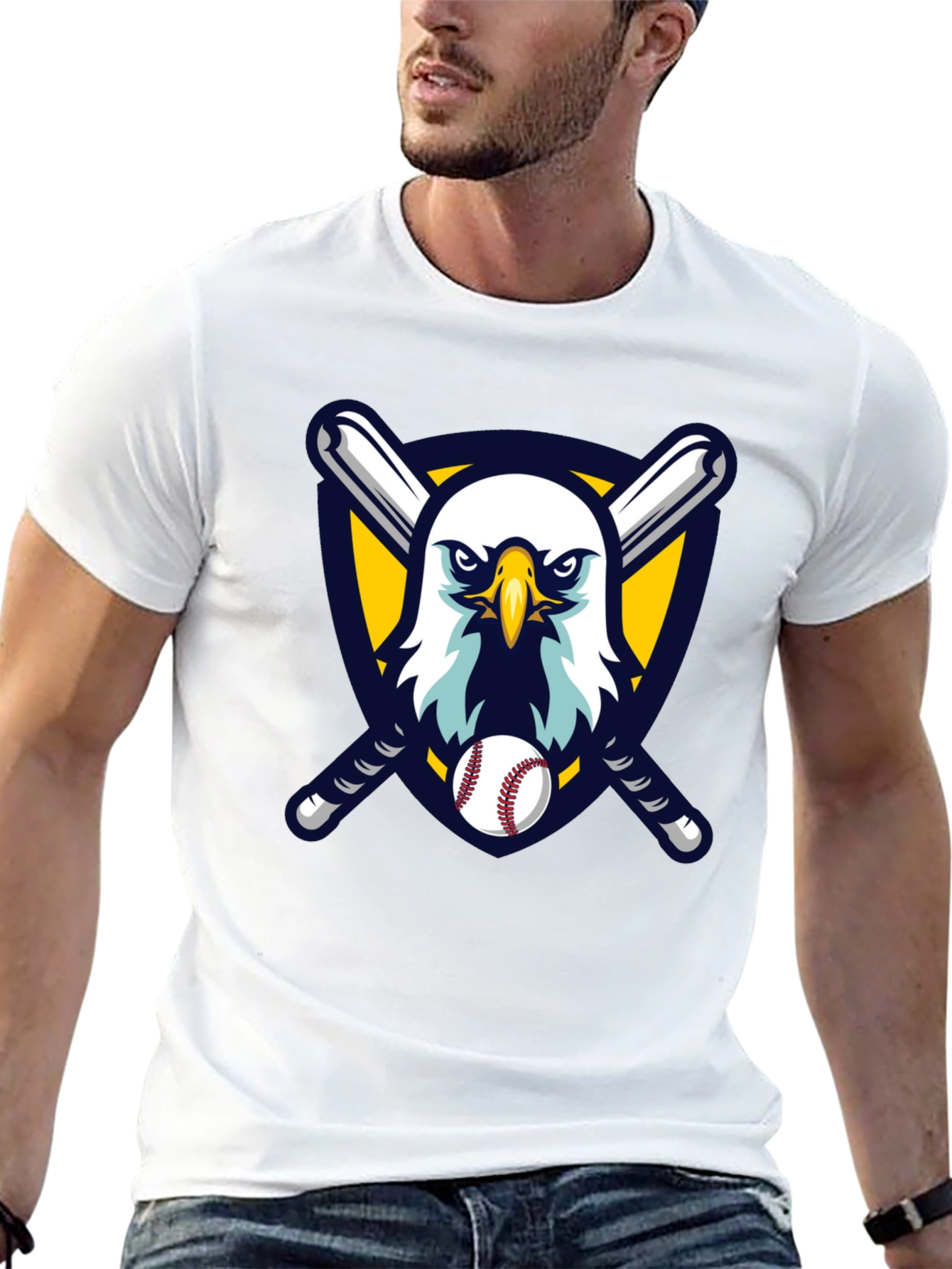 Black Eagle Baseball T-Shirt view 13