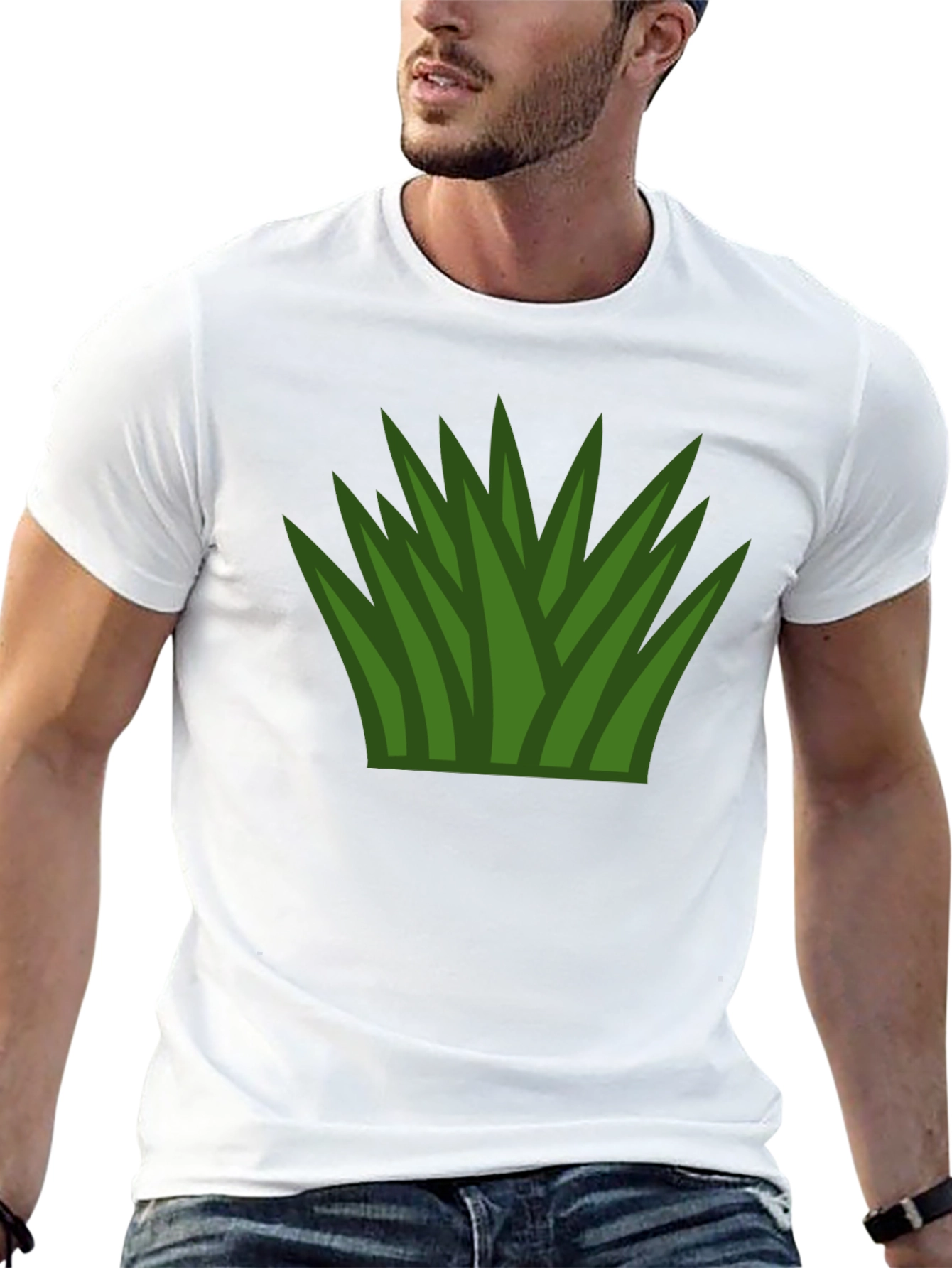 Black Grass Graphic Black T-Shirt view 13