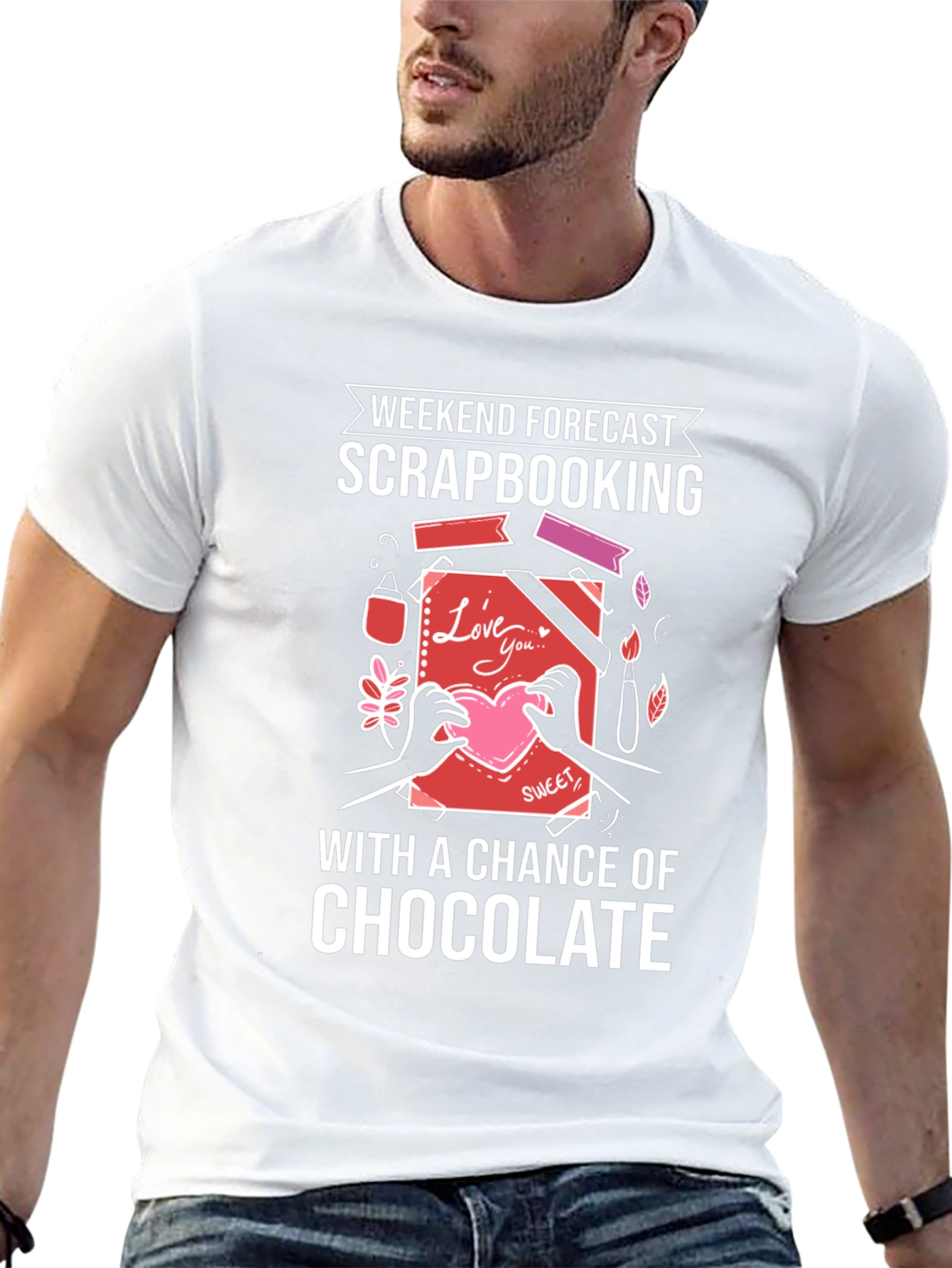 Scrapbooking & Chocolate Forecast Graphic Tee - 13