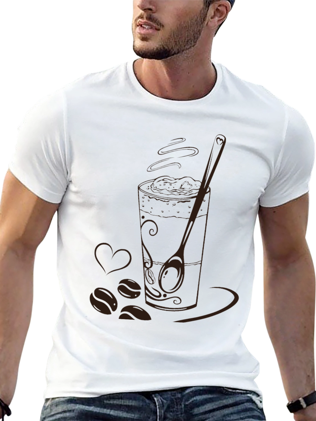 Black Coffee Lover's Graphic Tee - Black view 13