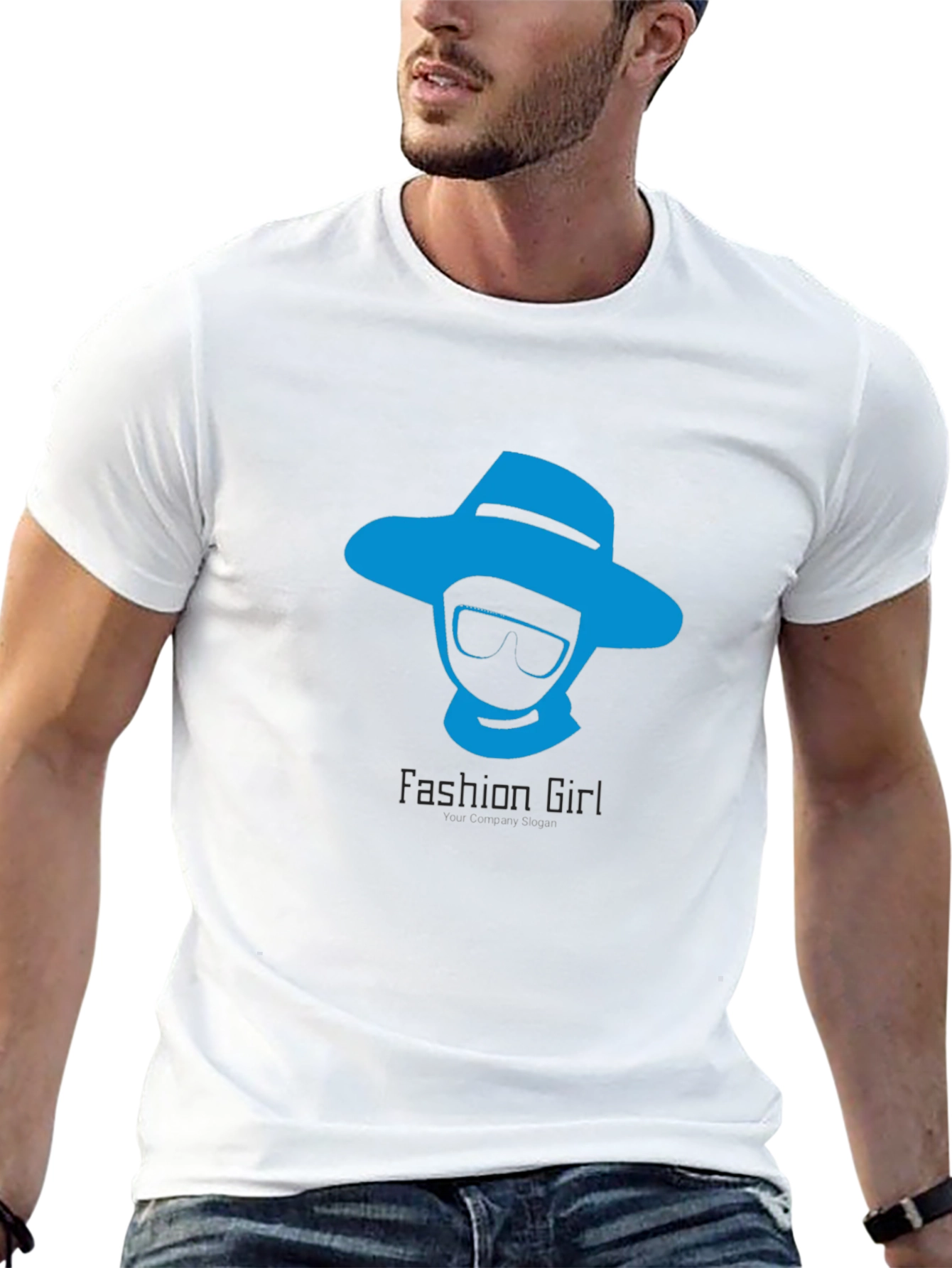 Black Stylish 'Fashion Girl' Graphic Tee - Black view 13