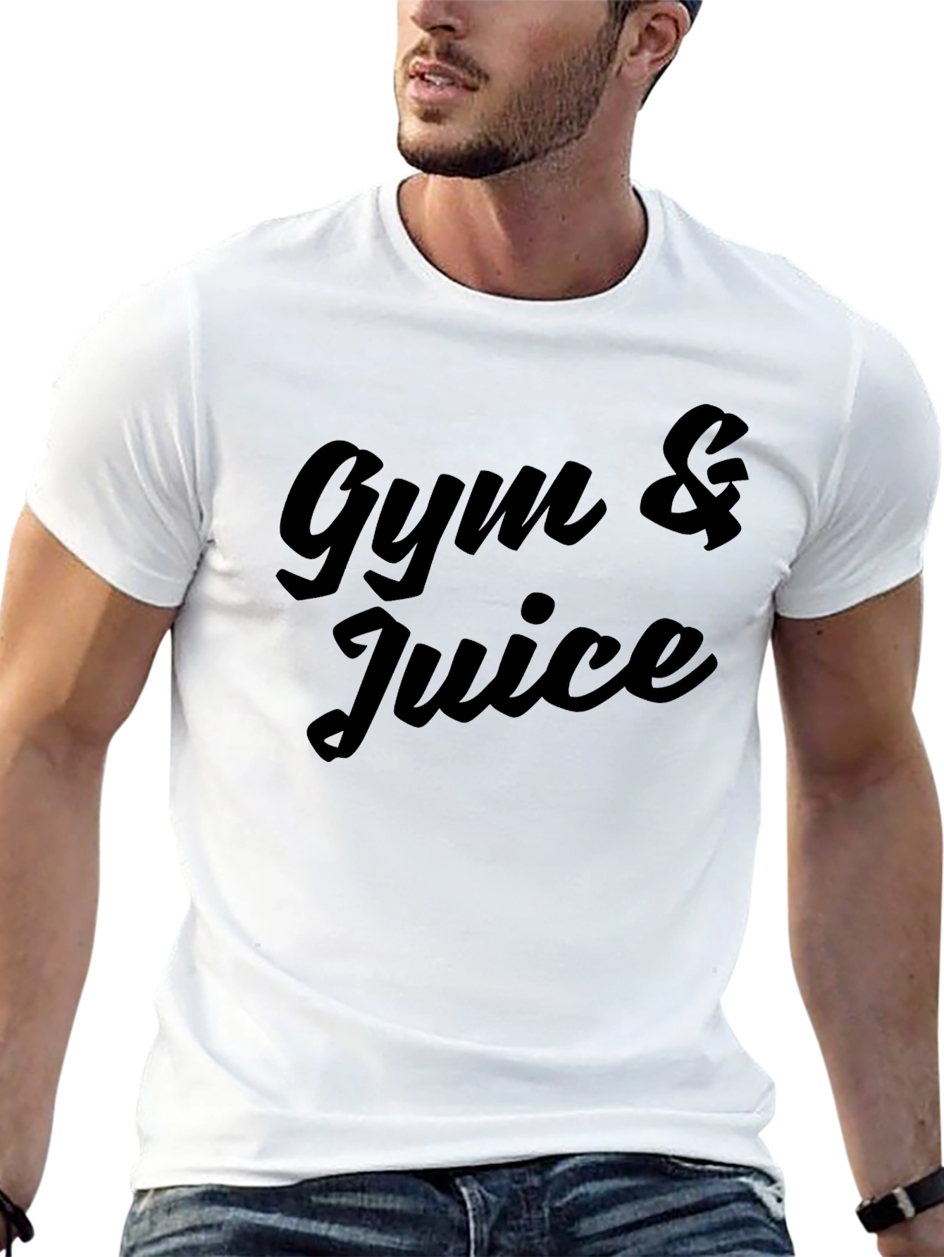 Black Gym & Juice Black Graphic Tee view 13