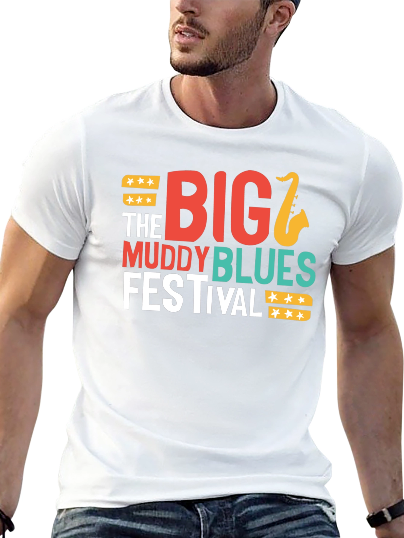 Black Big Muddy Blues Festival Graphic Tee view 13