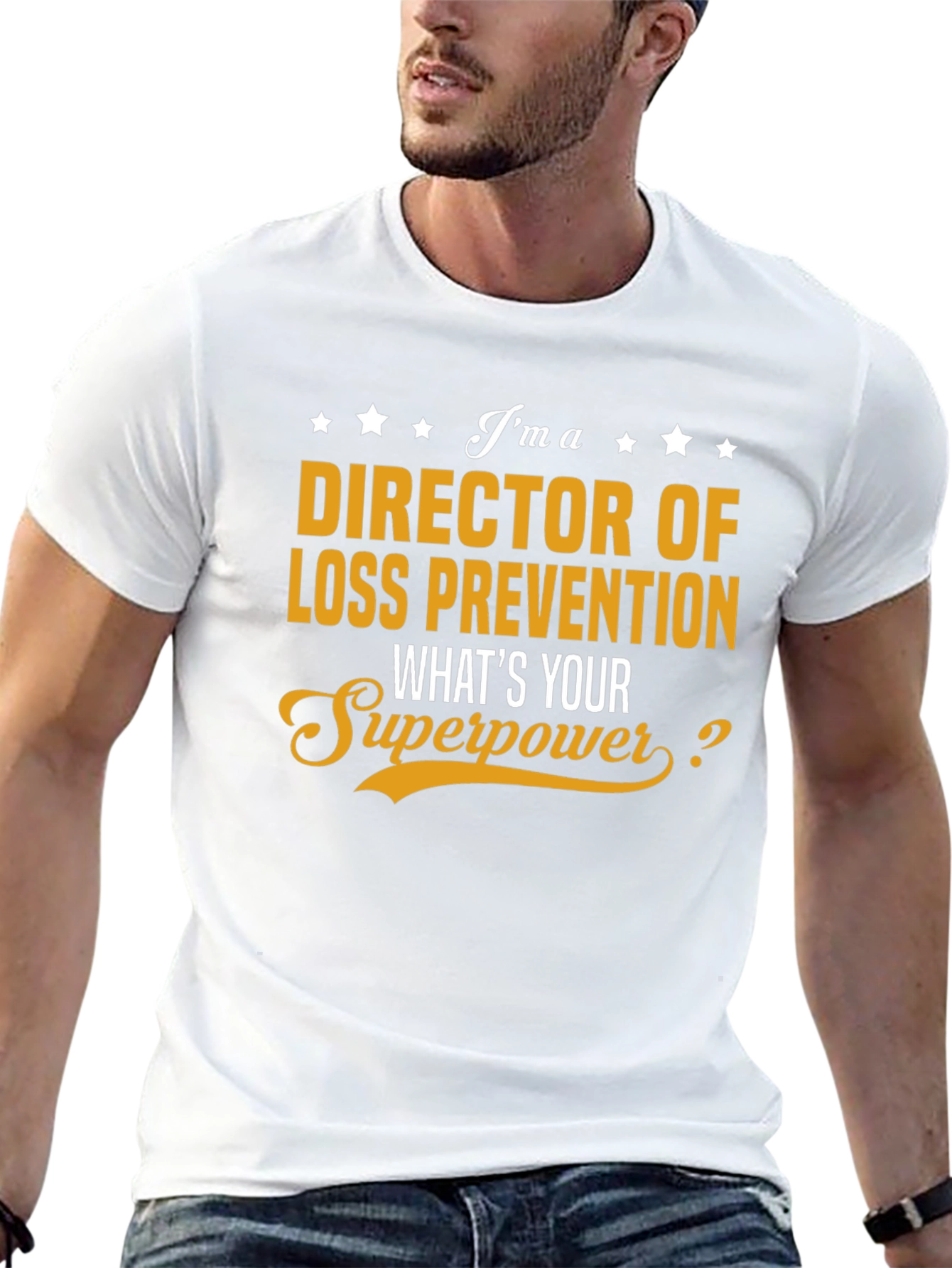 Black Director of Loss Prevention Superpower T-Shirt view 13