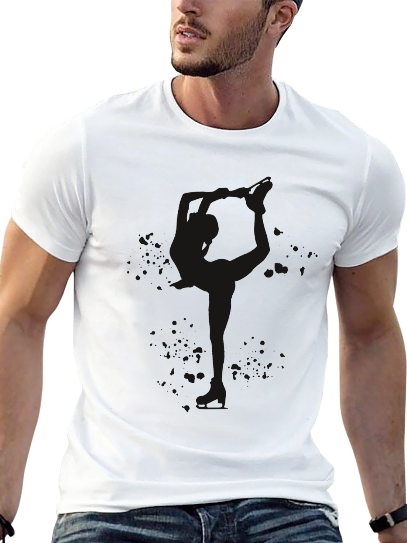 Black Men's Solid Black Crew Neck T-Shirt view 13