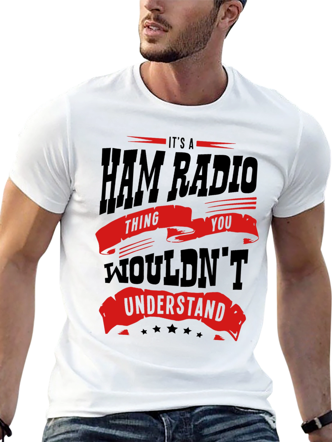 Black Ham Radio T-Shirt - You Wouldn't Understand view 13