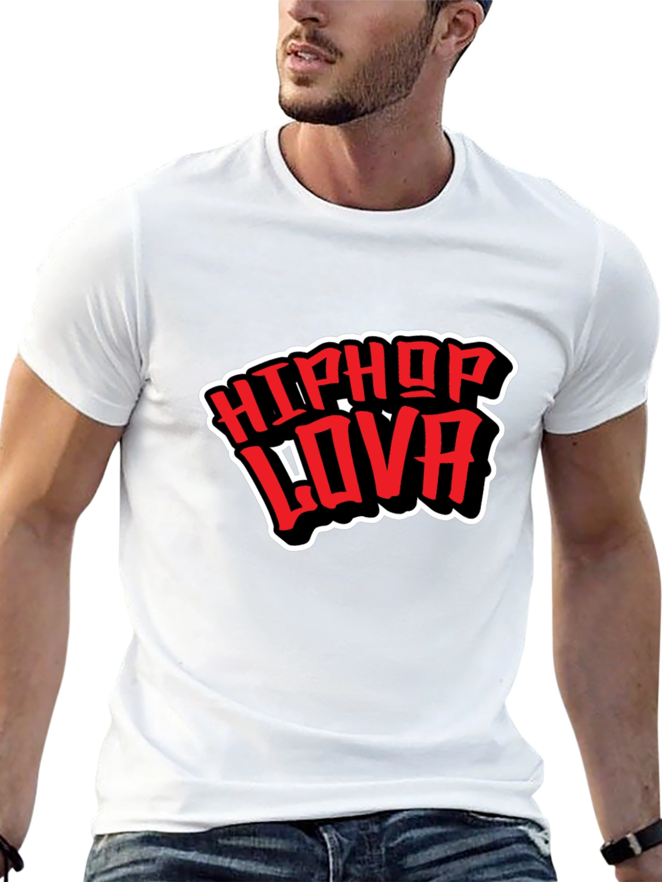 Black HipHop Lova Black Graphic Tee view 13