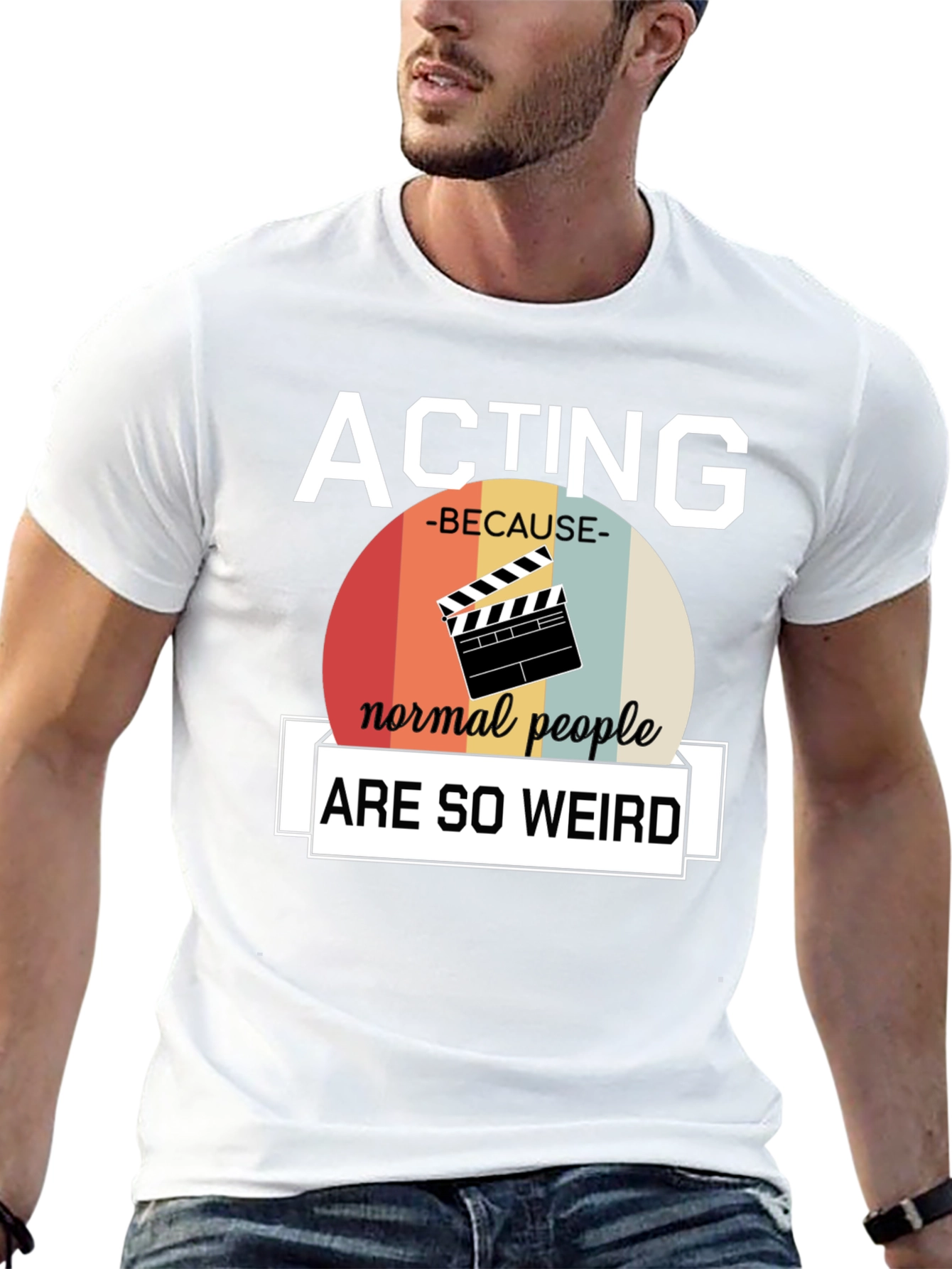 Black Acting Because Normal People Are So Weird T-Shirt view 13