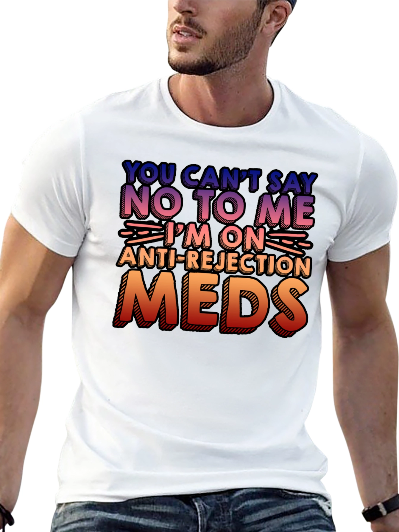 Black Anti-Rejection Meds Graphic Tee view 13