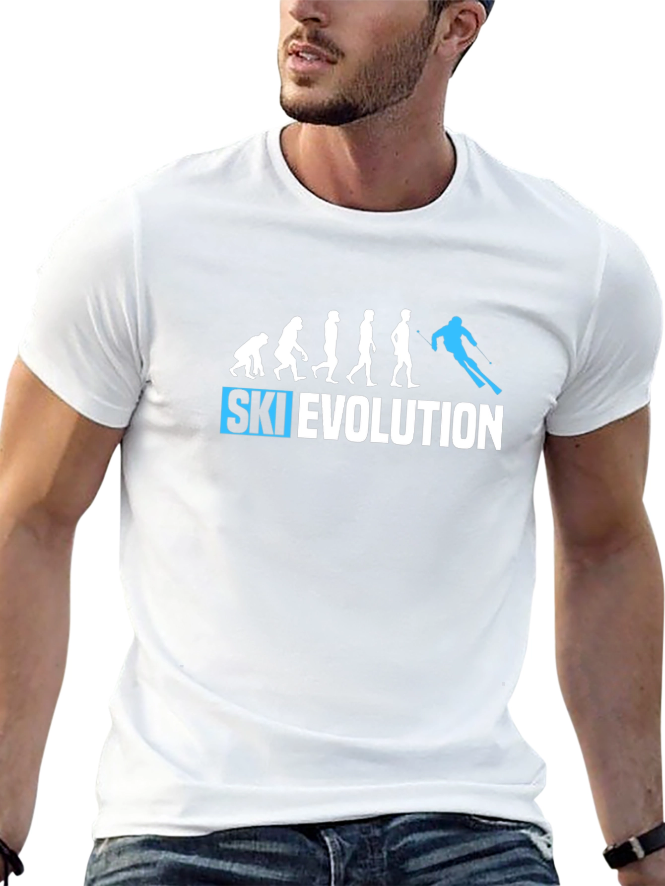 Black Ski Evolution Black T-Shirt view 13