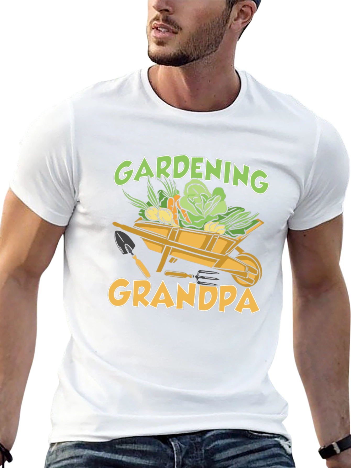 Black Gardening Grandpa T-Shirt - Gardener Gift view 13