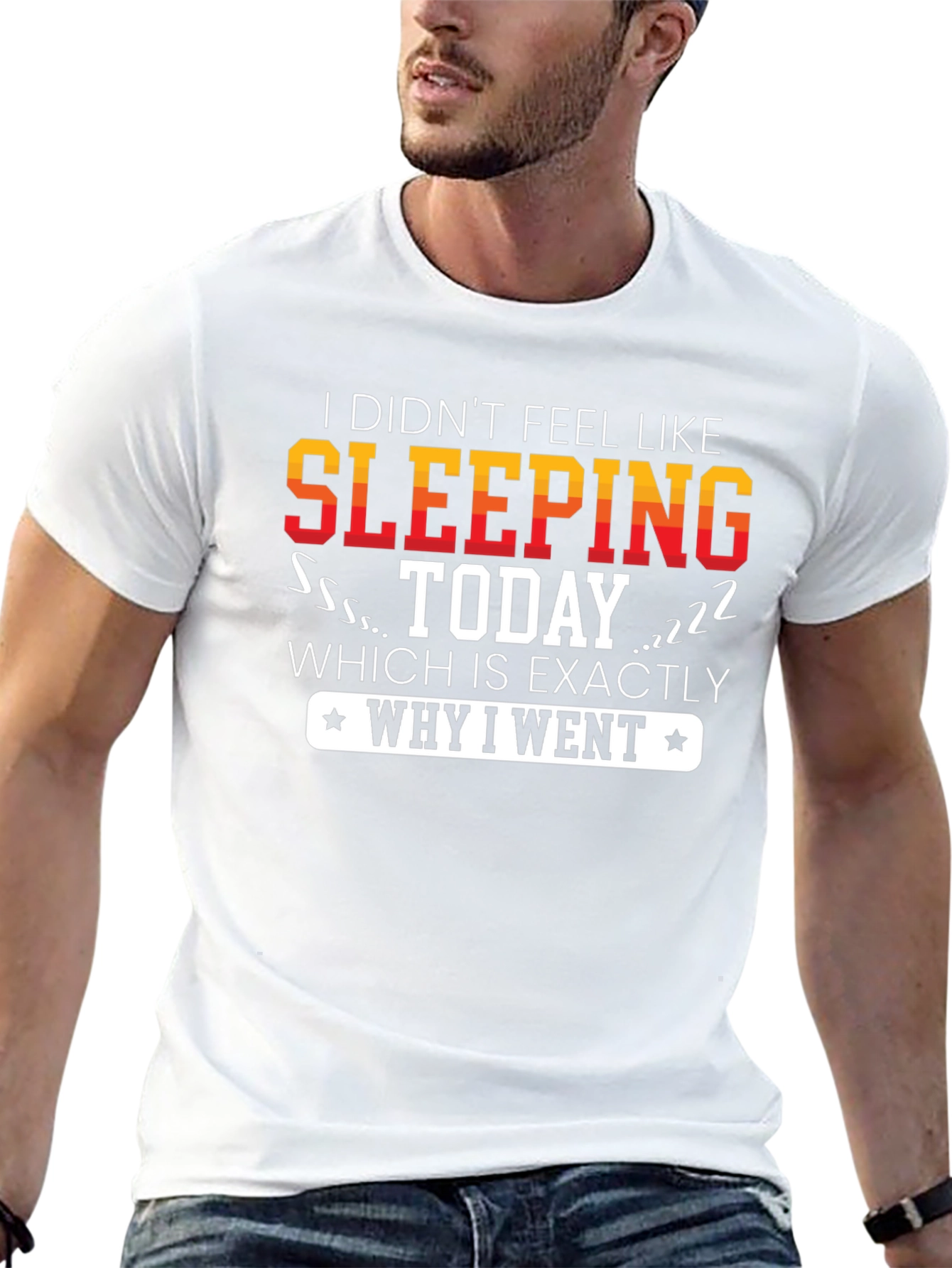 Black Funny Sleep Deprived T-Shirt view 13