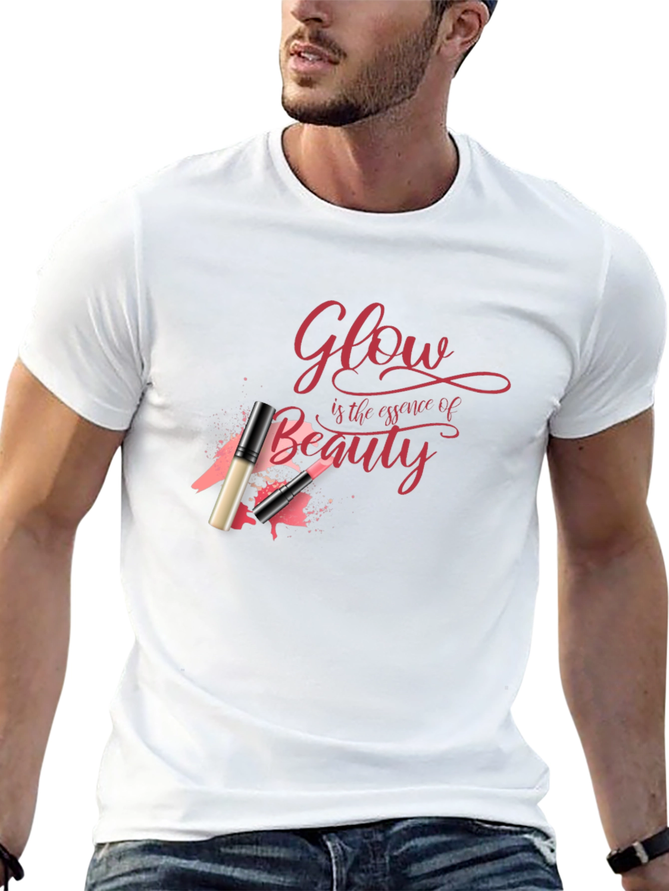 Black Glow is the Essence of Beauty Graphic Tee view 13