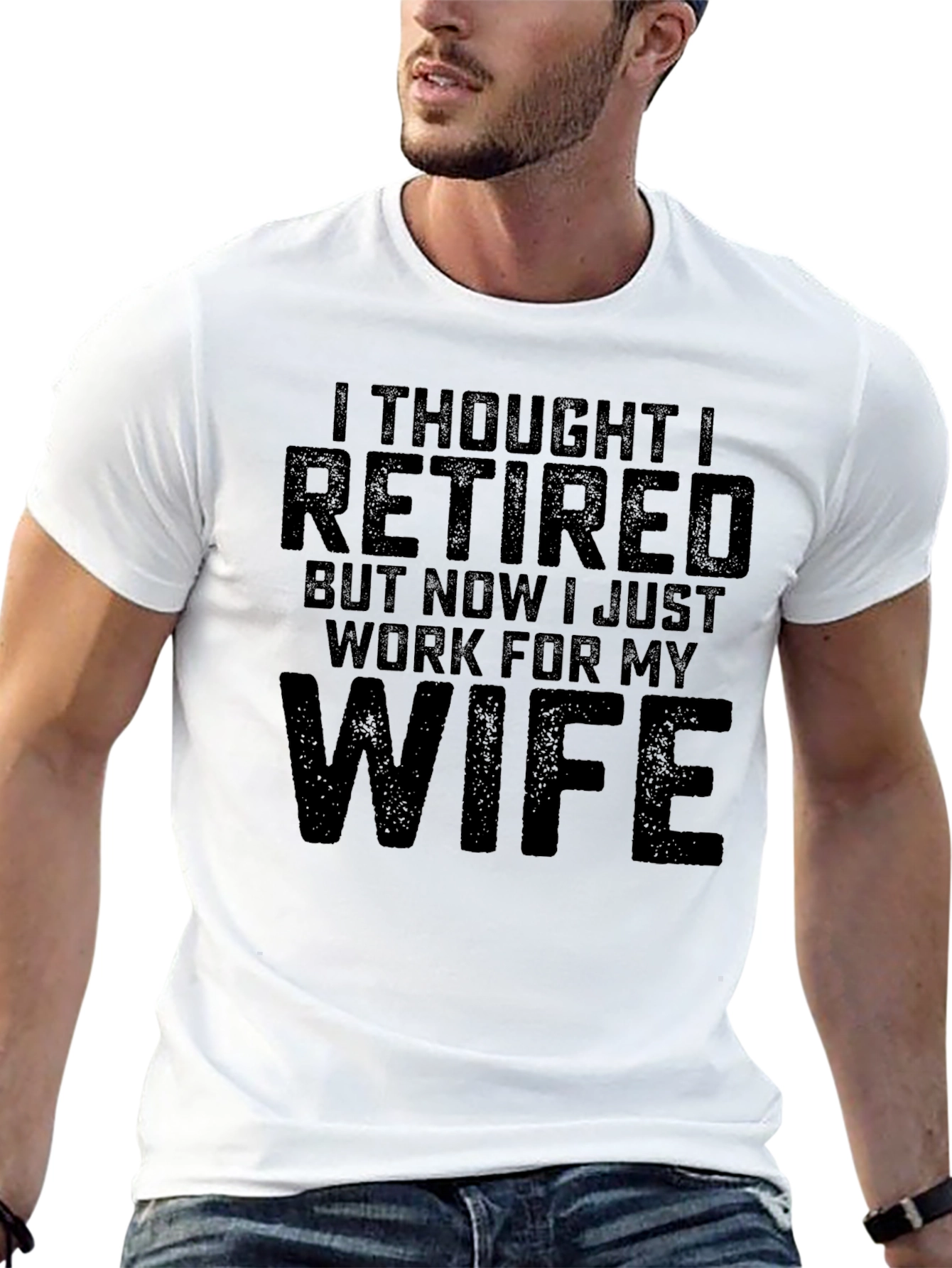 Black Retired, Now Working for Wife T-Shirt view 13